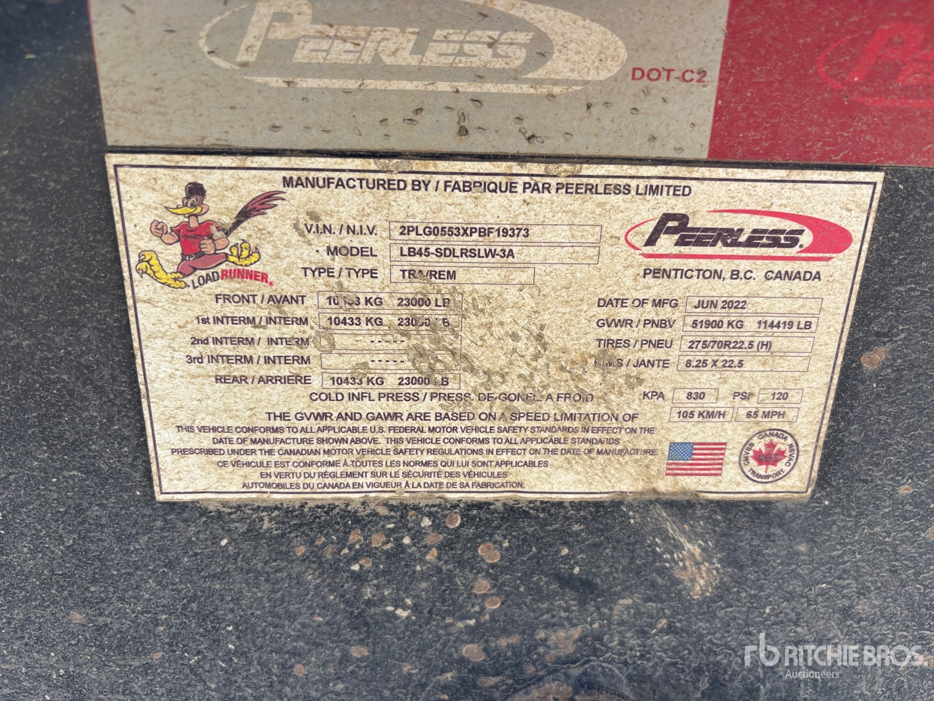 2023 Peerless LB45-SDLRSLW-3A