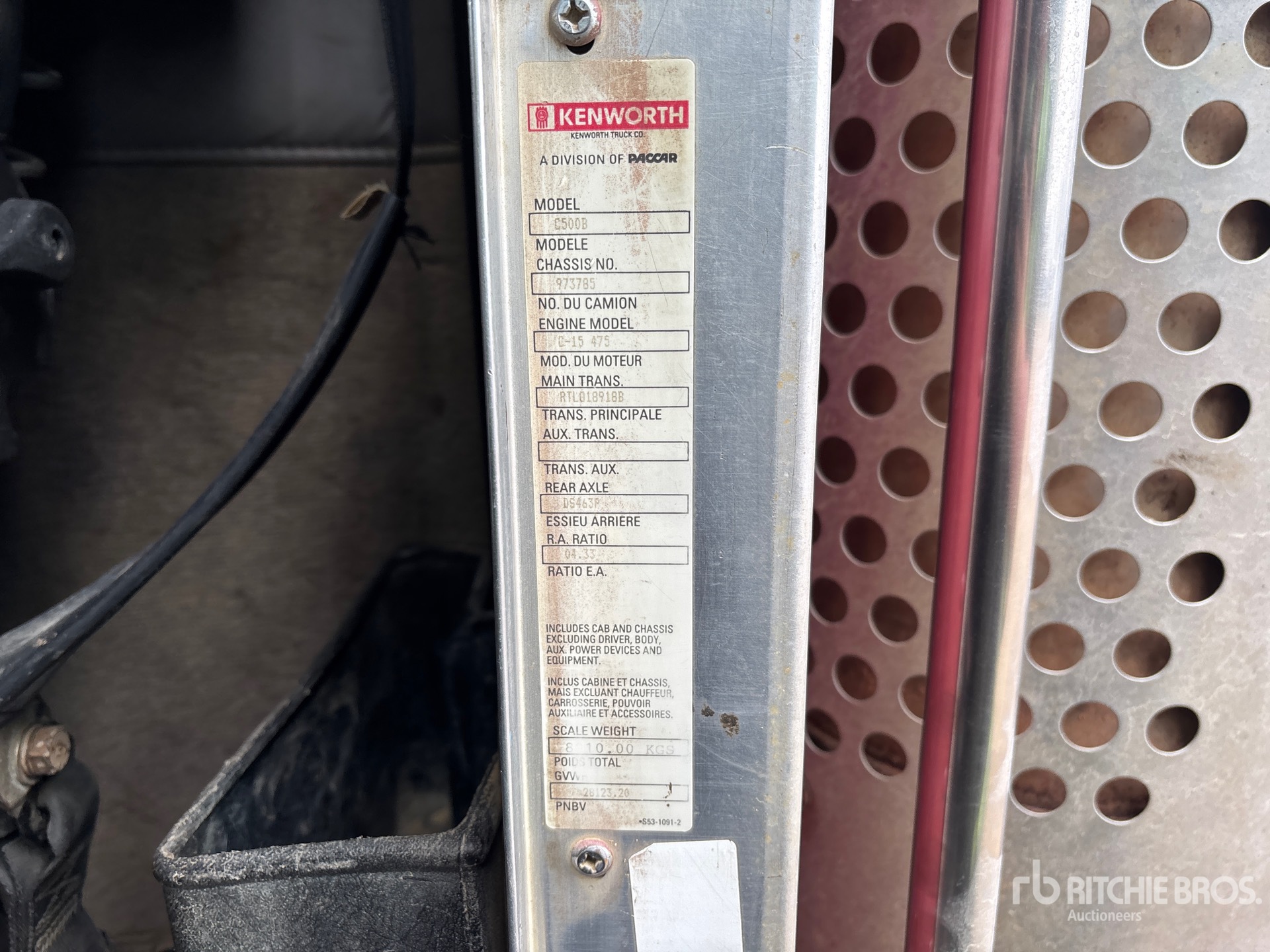 2004 Kenworth C500B