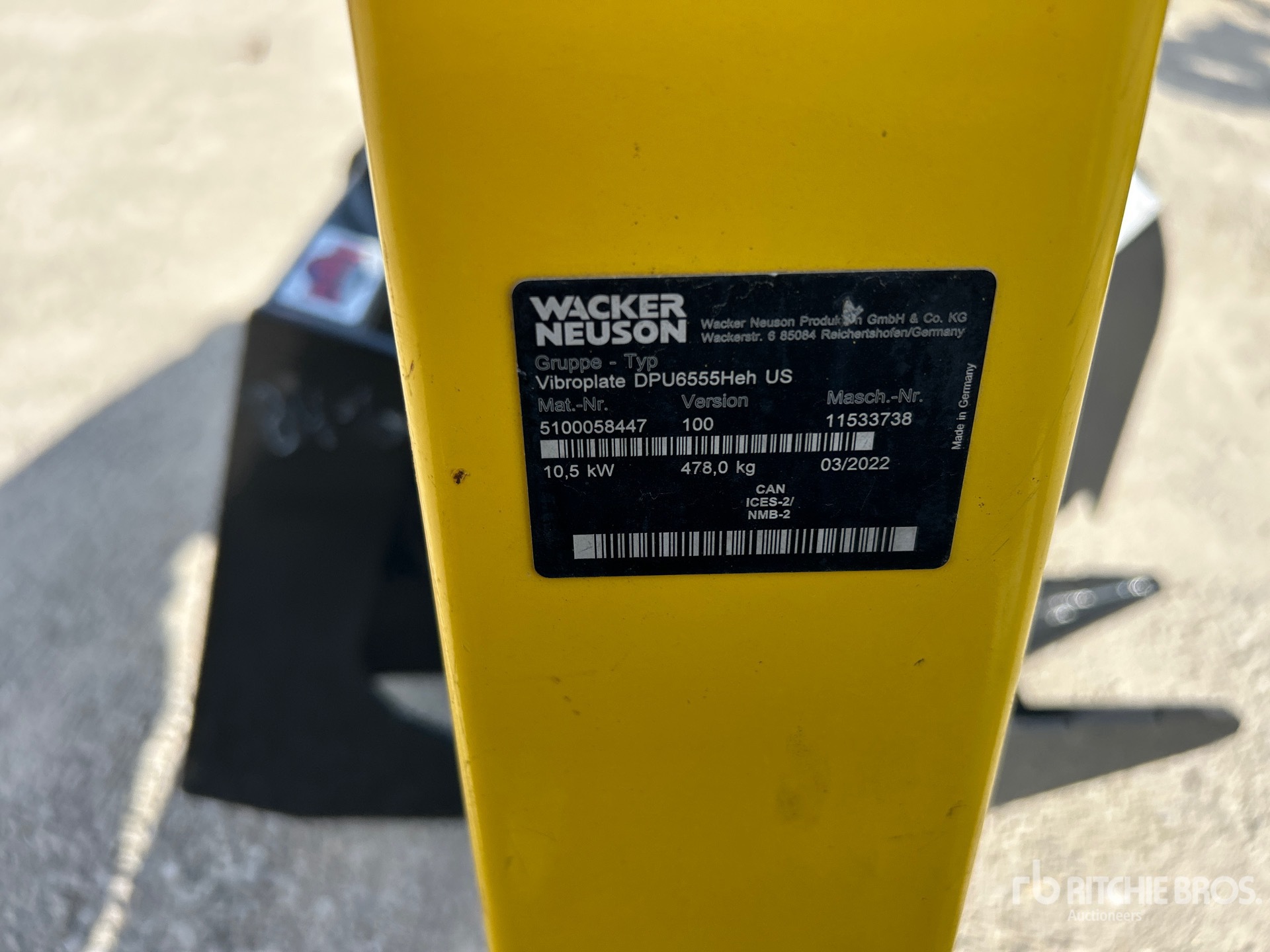 2022 Wacker Neuson DPU 6555HE