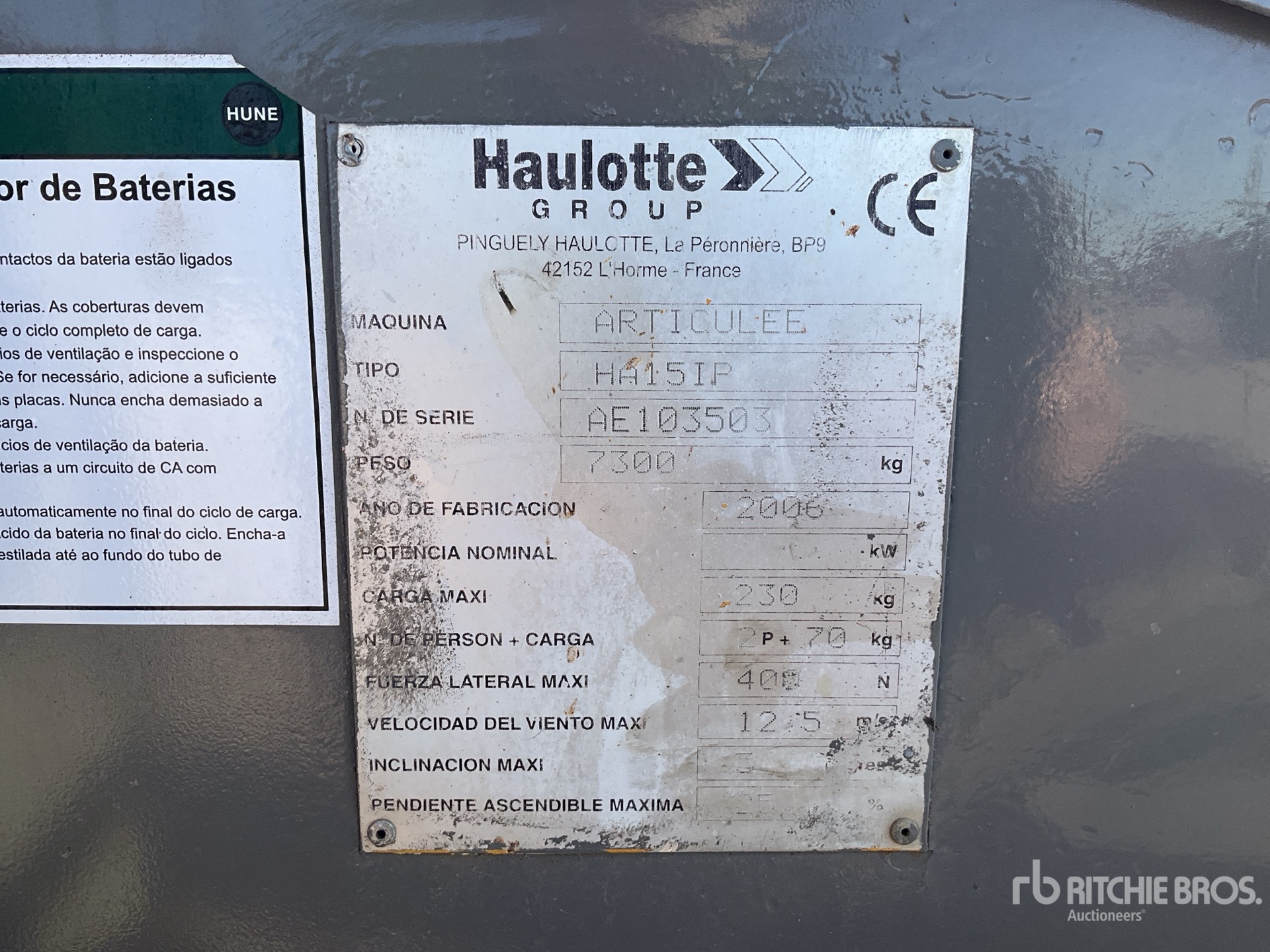 2006 Haulotte HA15IP