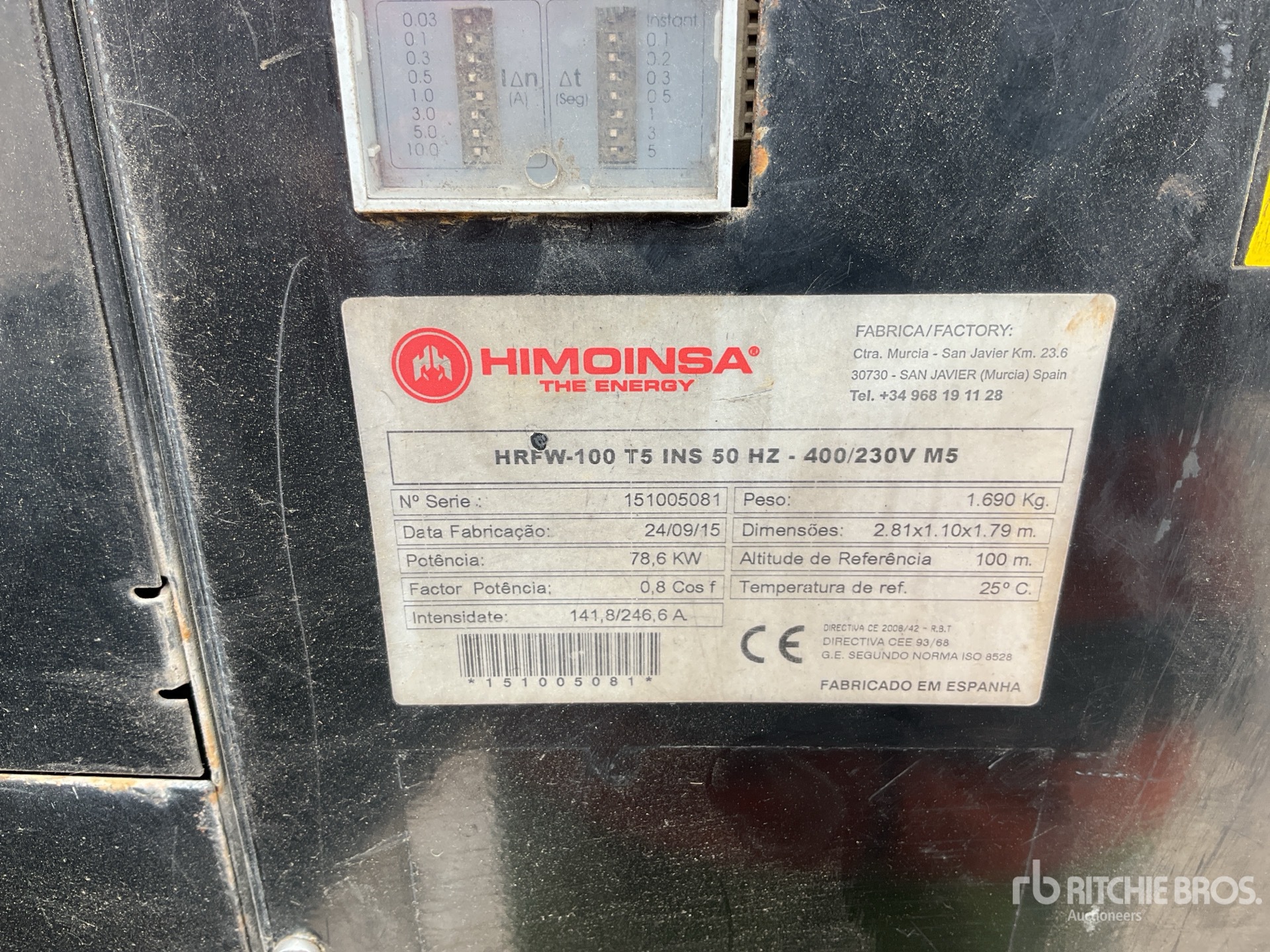 2015 Himoinsa HRFW100T5