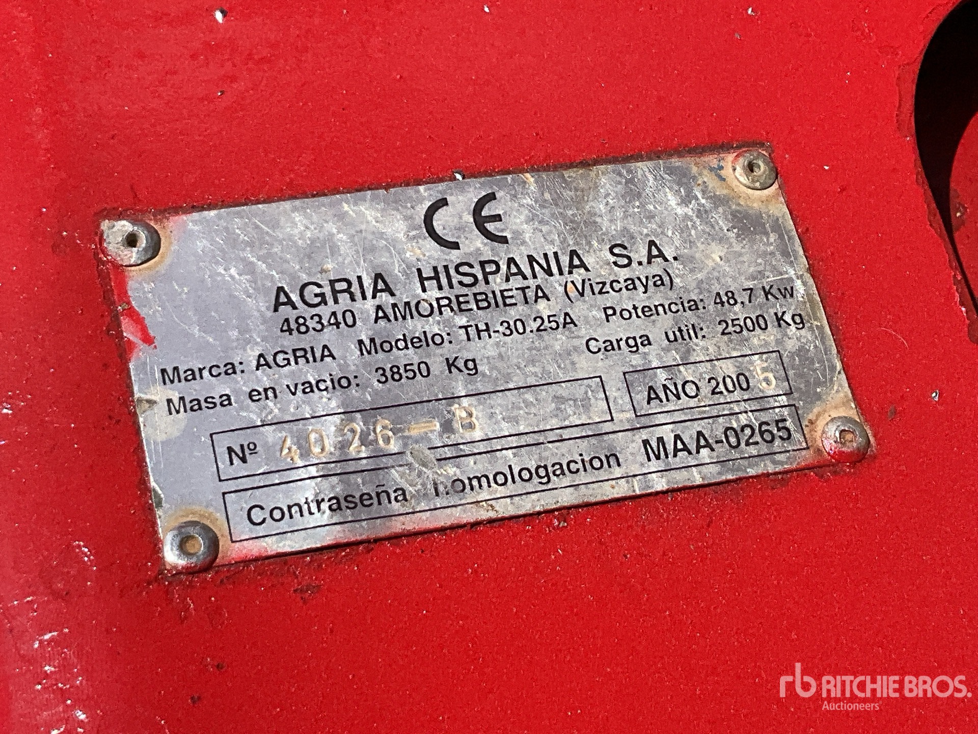 2005 Agria TH-30.25A