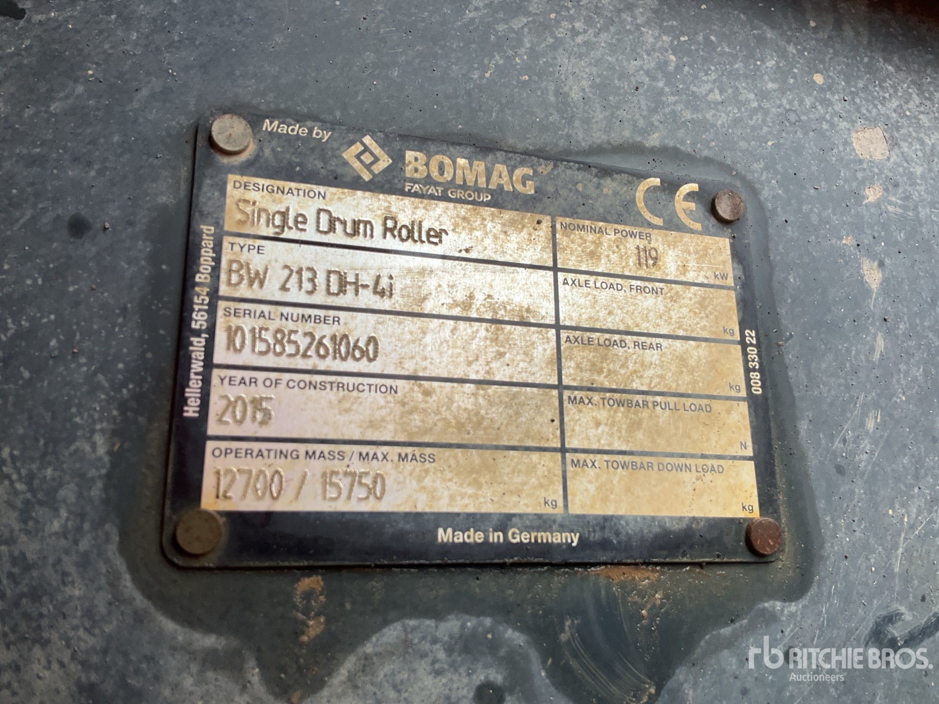 2015 Bomag BW213DH-4I