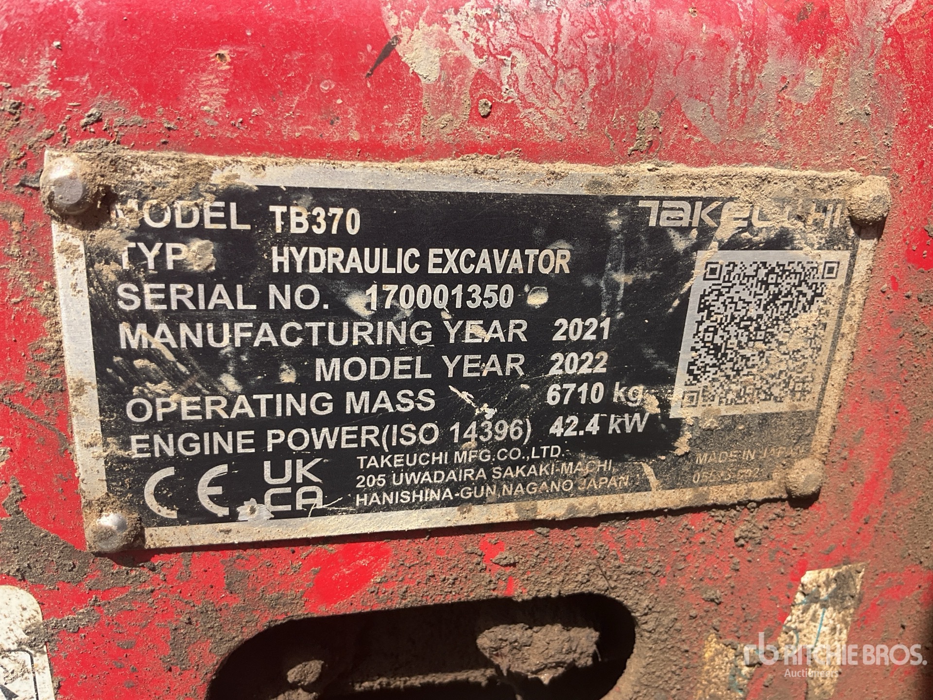 2022 Takeuchi TB370
