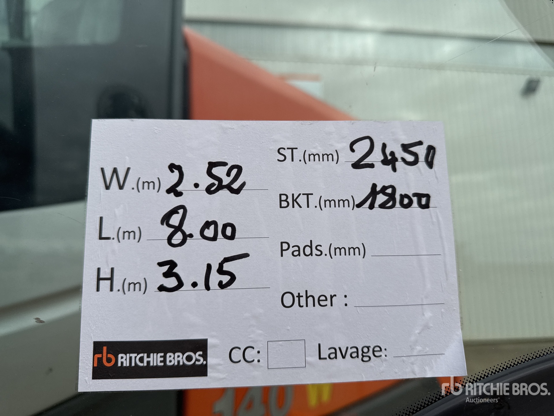 2013 Hitachi ZX140W-3