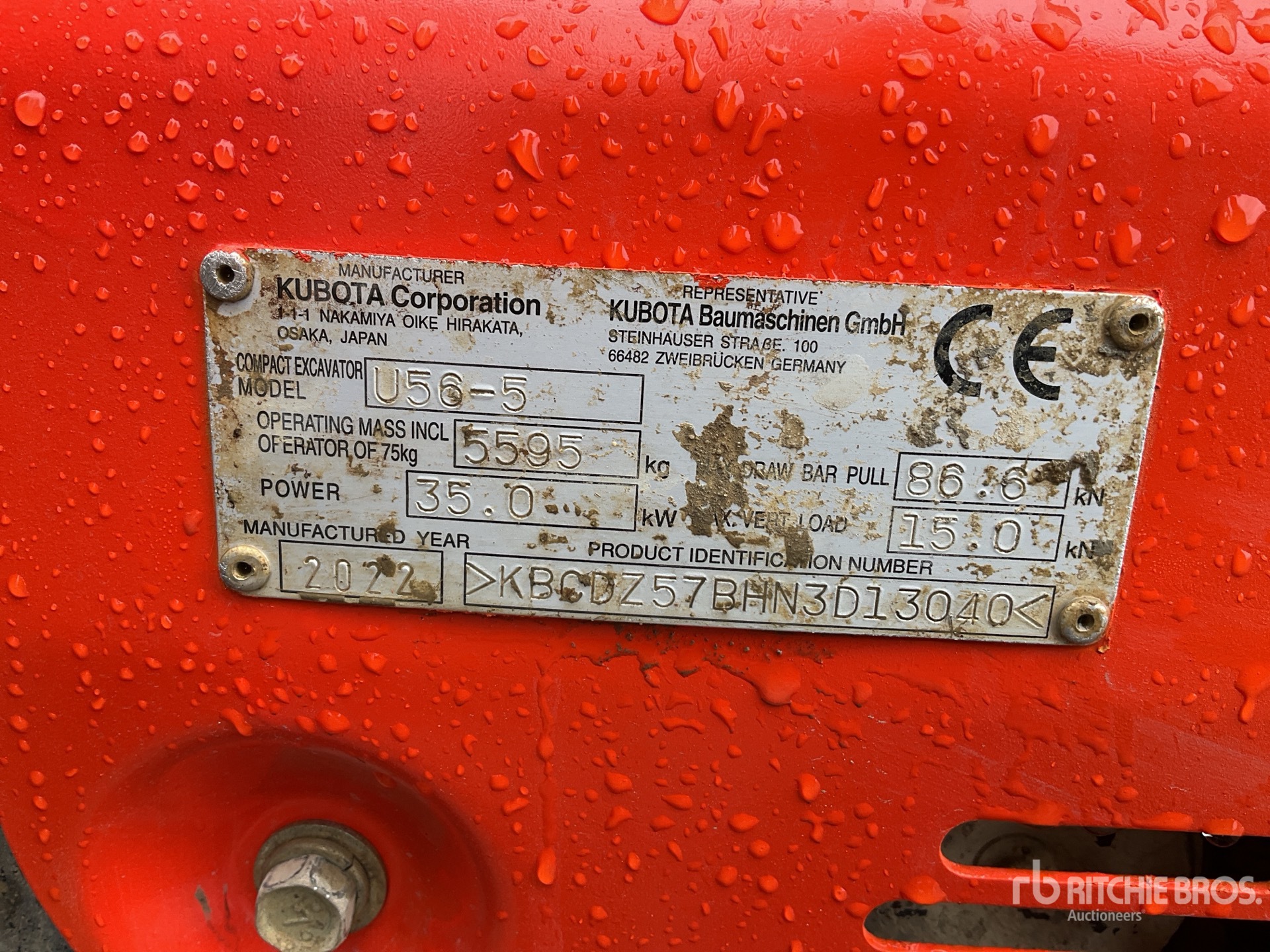 2022 Kubota U56-5