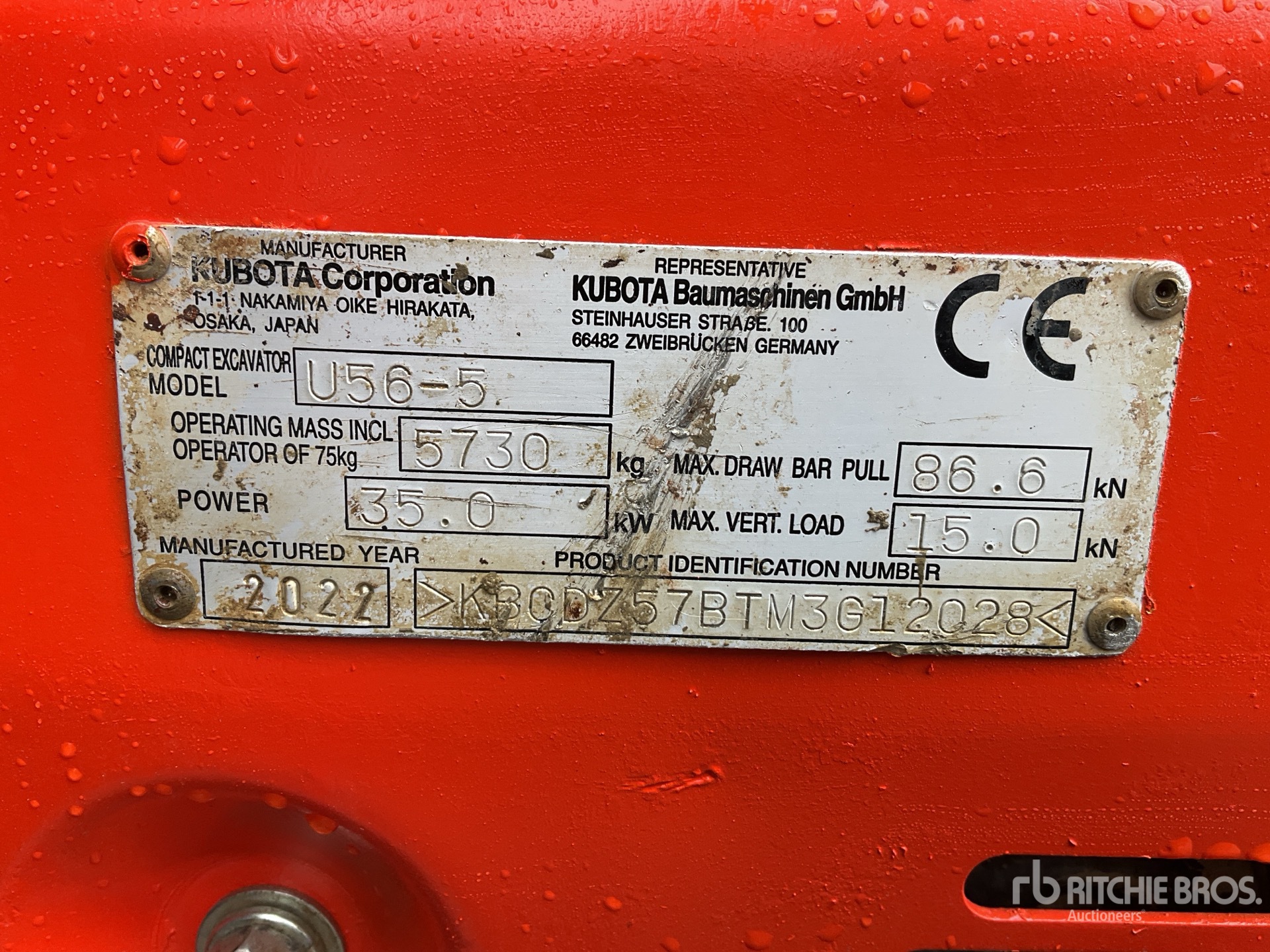 2022 Kubota U56-5