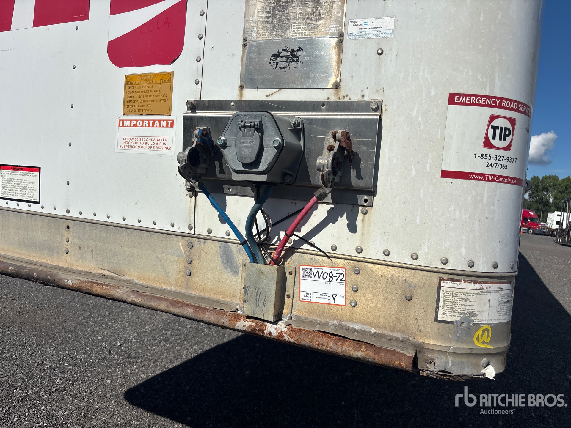2008 Great Dane 53 FT X 102 IN TRI/A