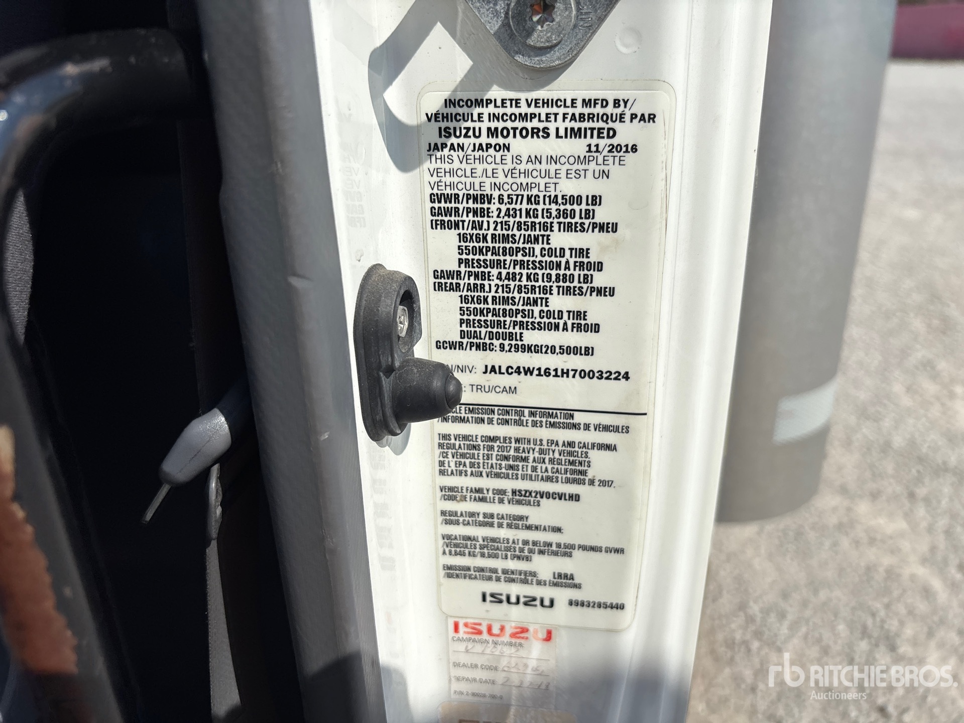 2017 Isuzu NPR HD