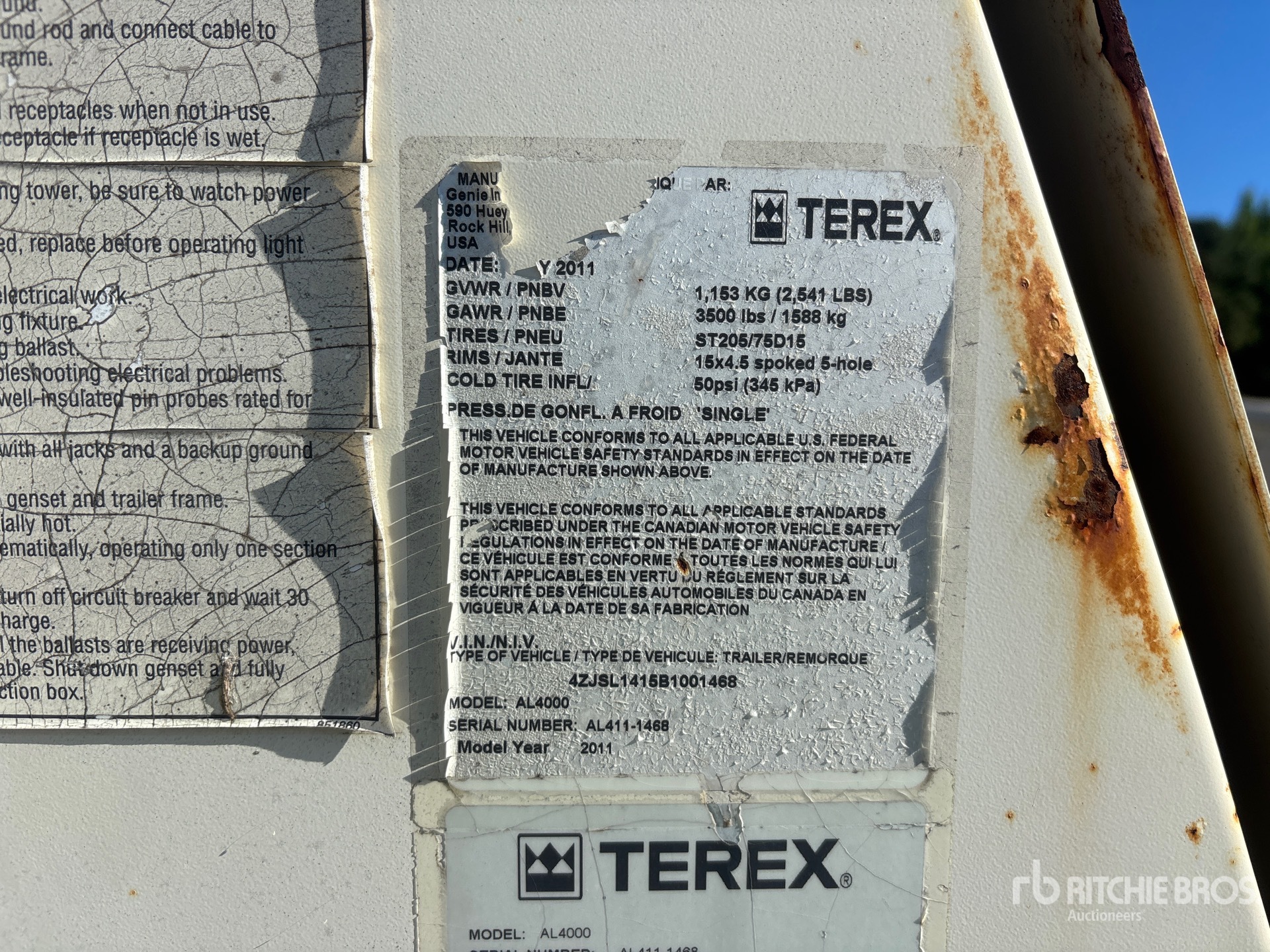 2011 Terex AL4000