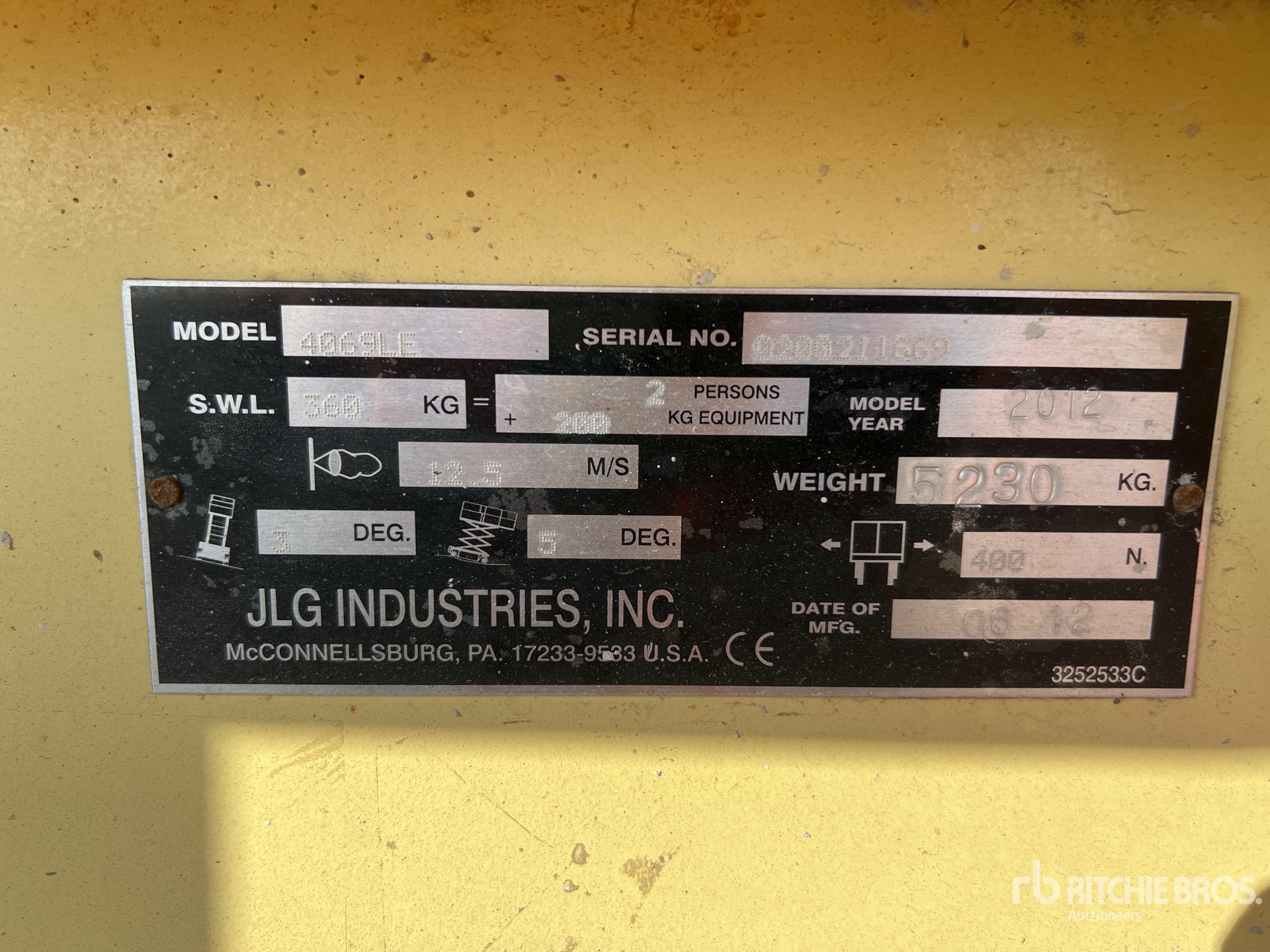 2012 JLG 4069LE