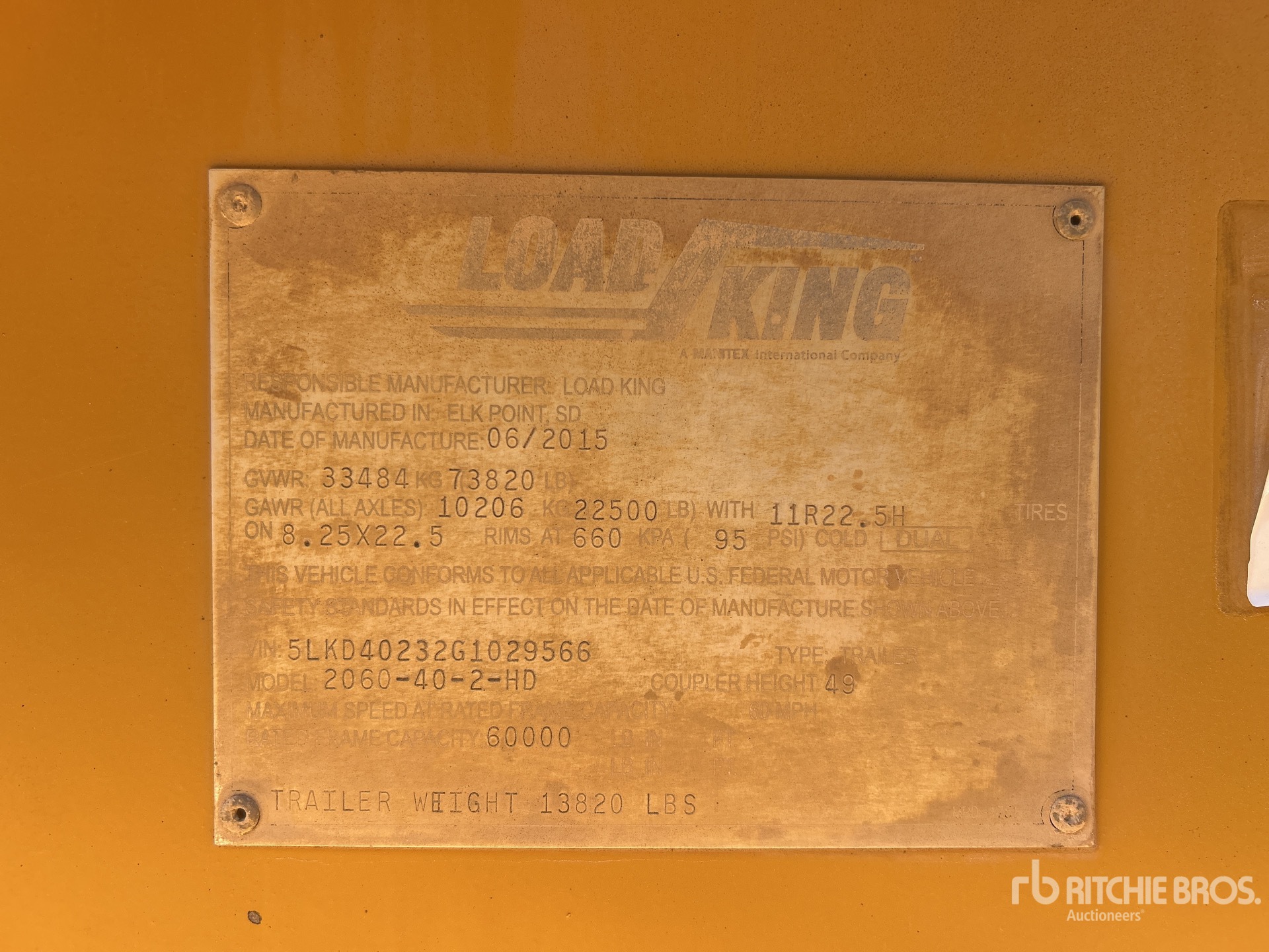 2016 Load King  2060-40-2-HD