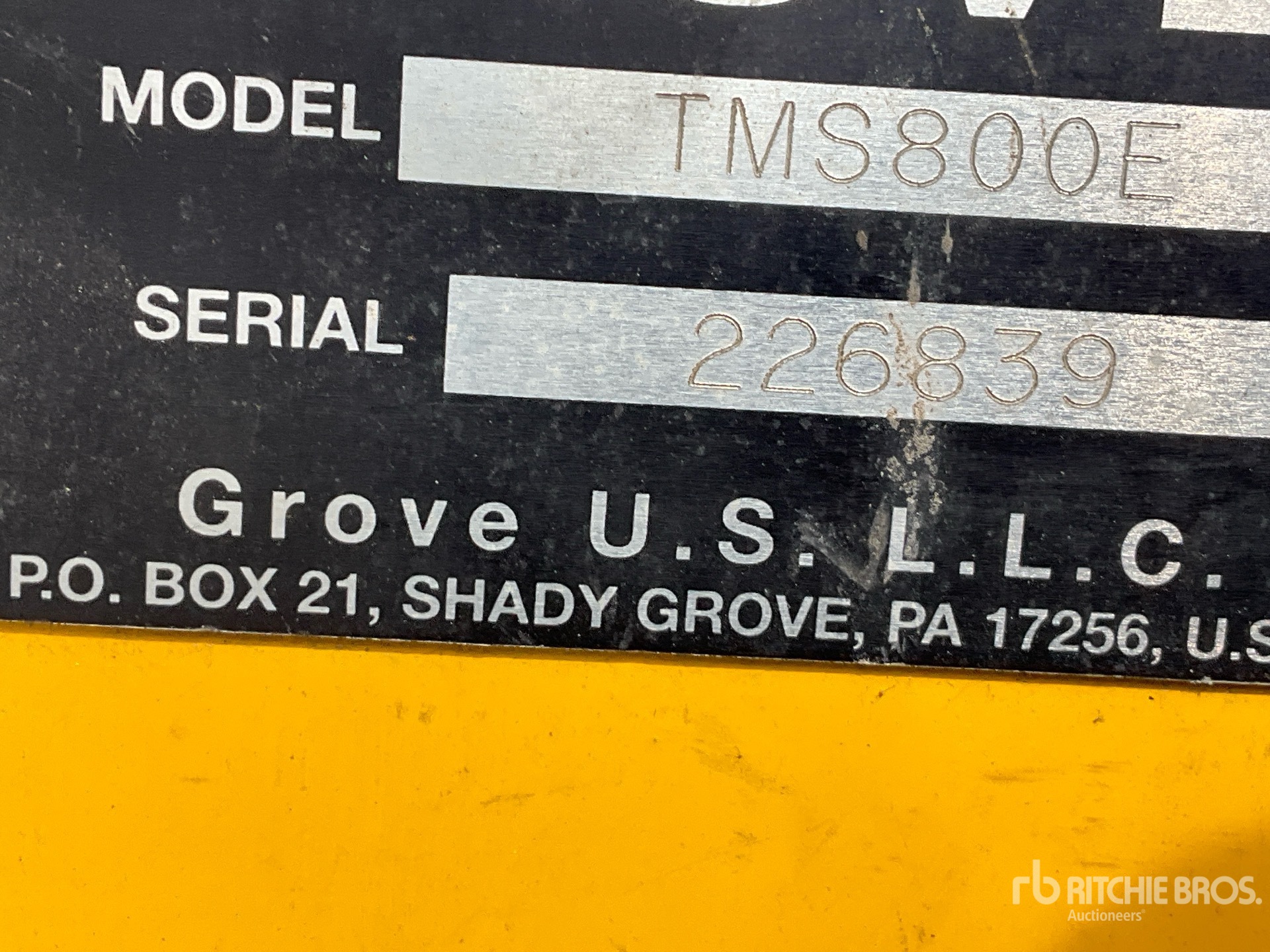 2007 Grove TMS800E