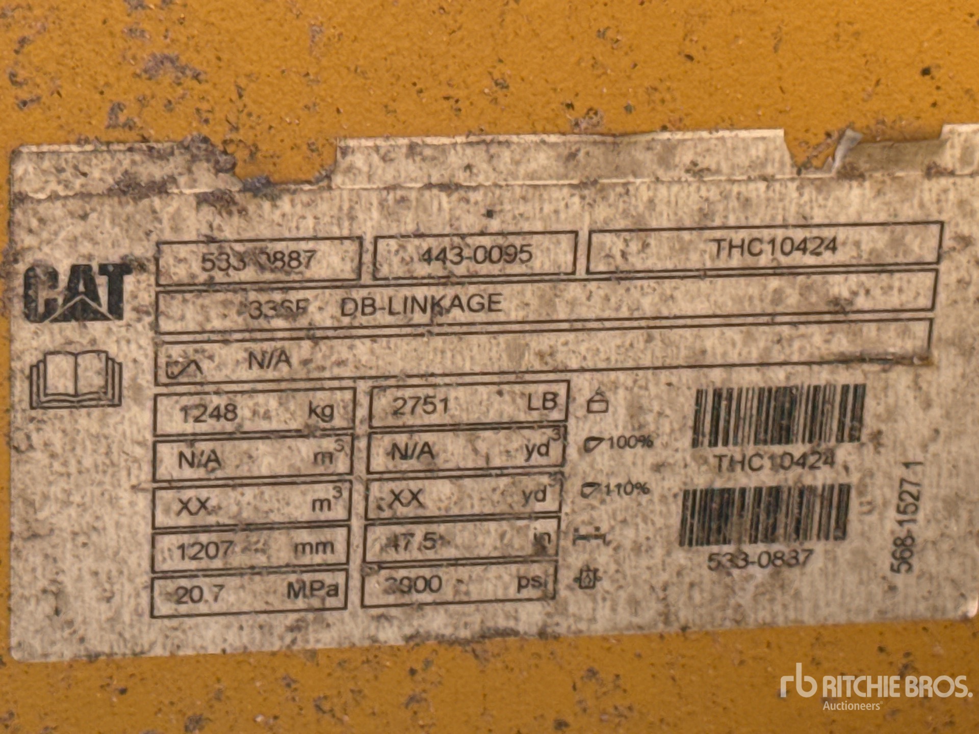 Caterpillar 45 IN - FITS CAT 33SF