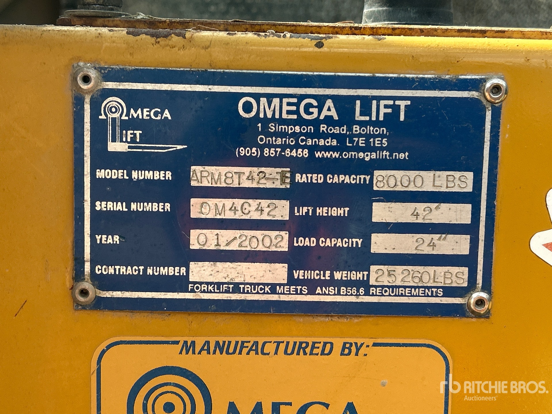 2002 Omega ARM8T42-E