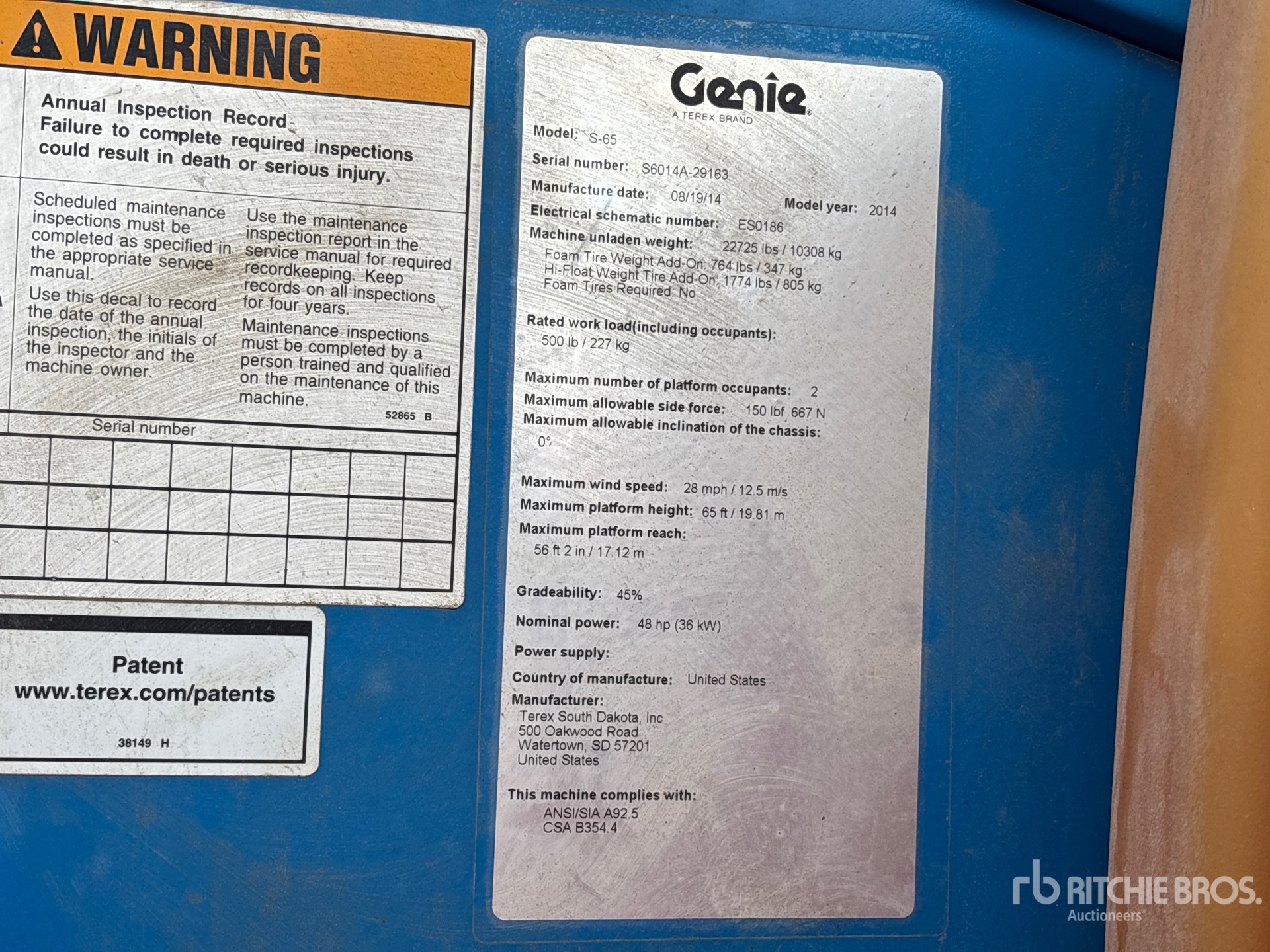 2014 Genie S-65