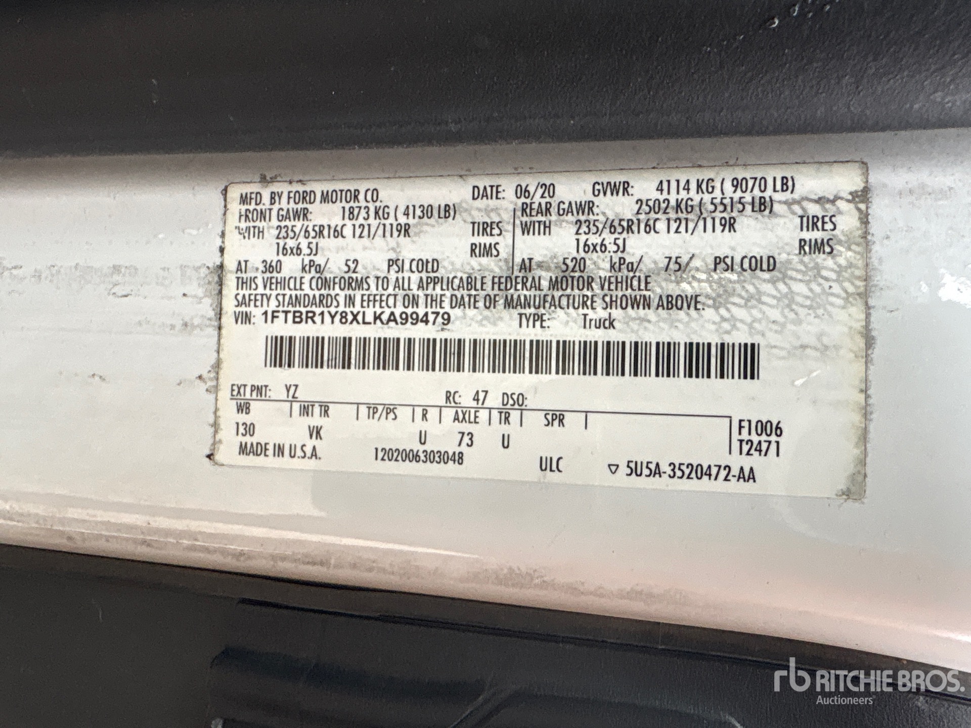 2020 Ford TRANSIT 250