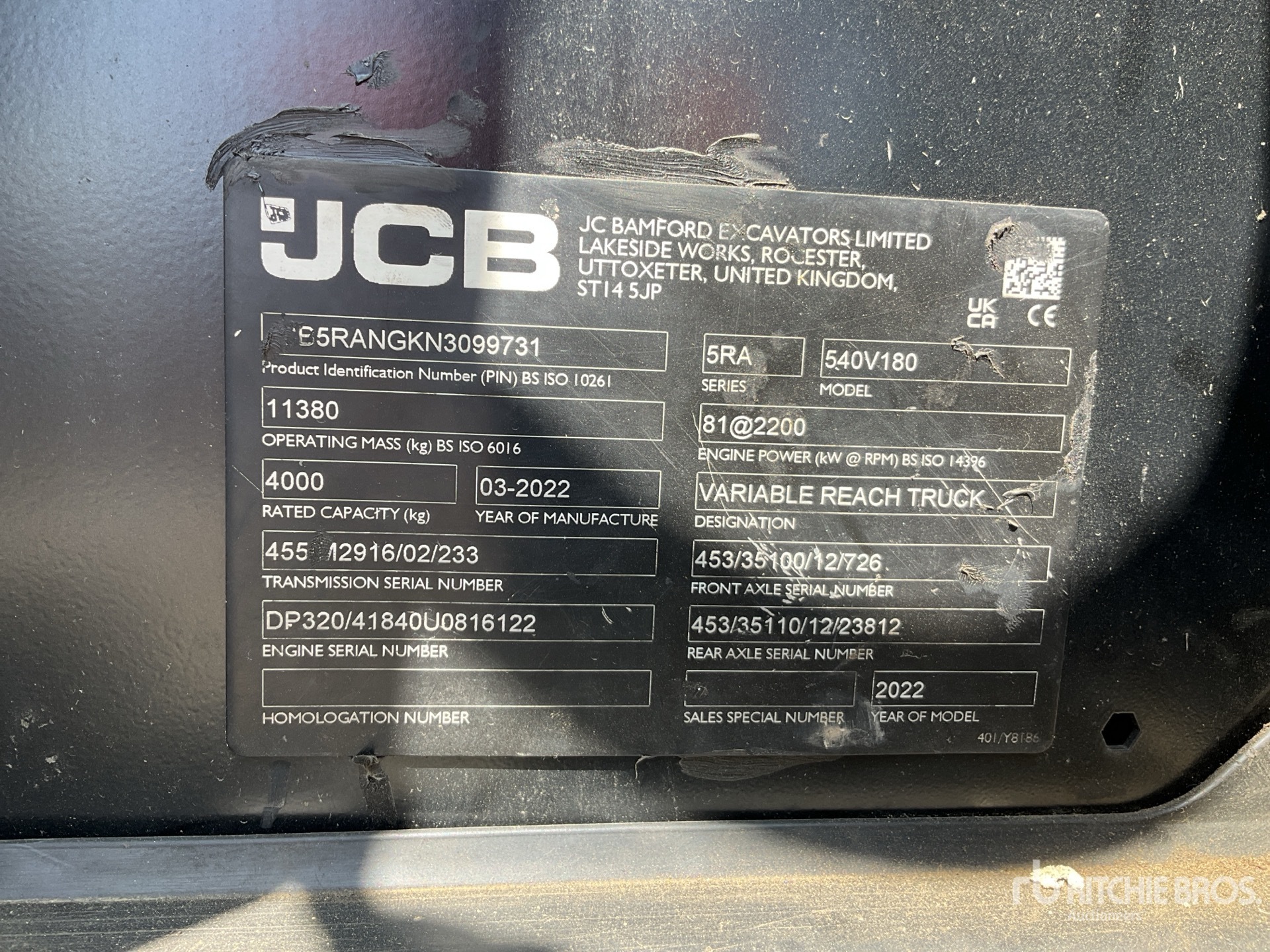 2022 JCB 540-180