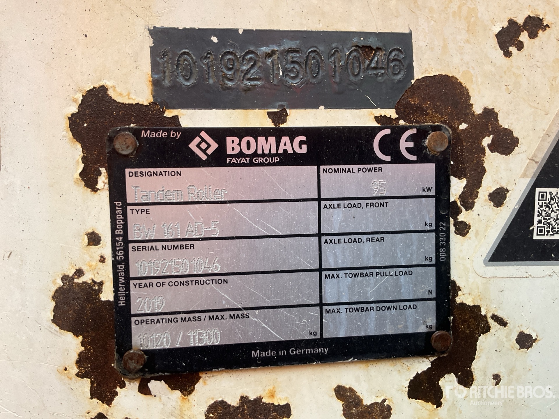 2019 Bomag BW161AD-5