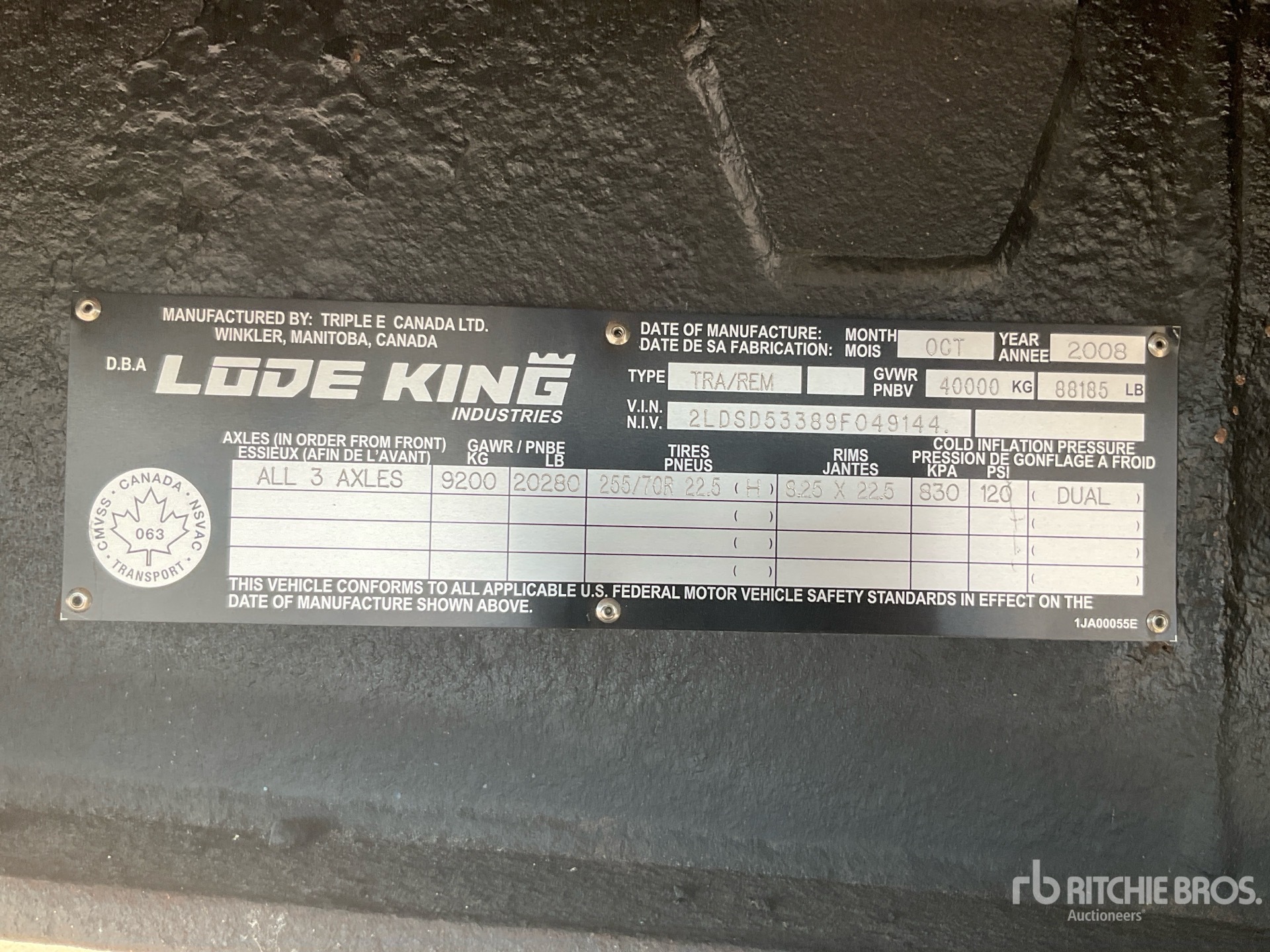 2009 Load King  53 FT TRI/A