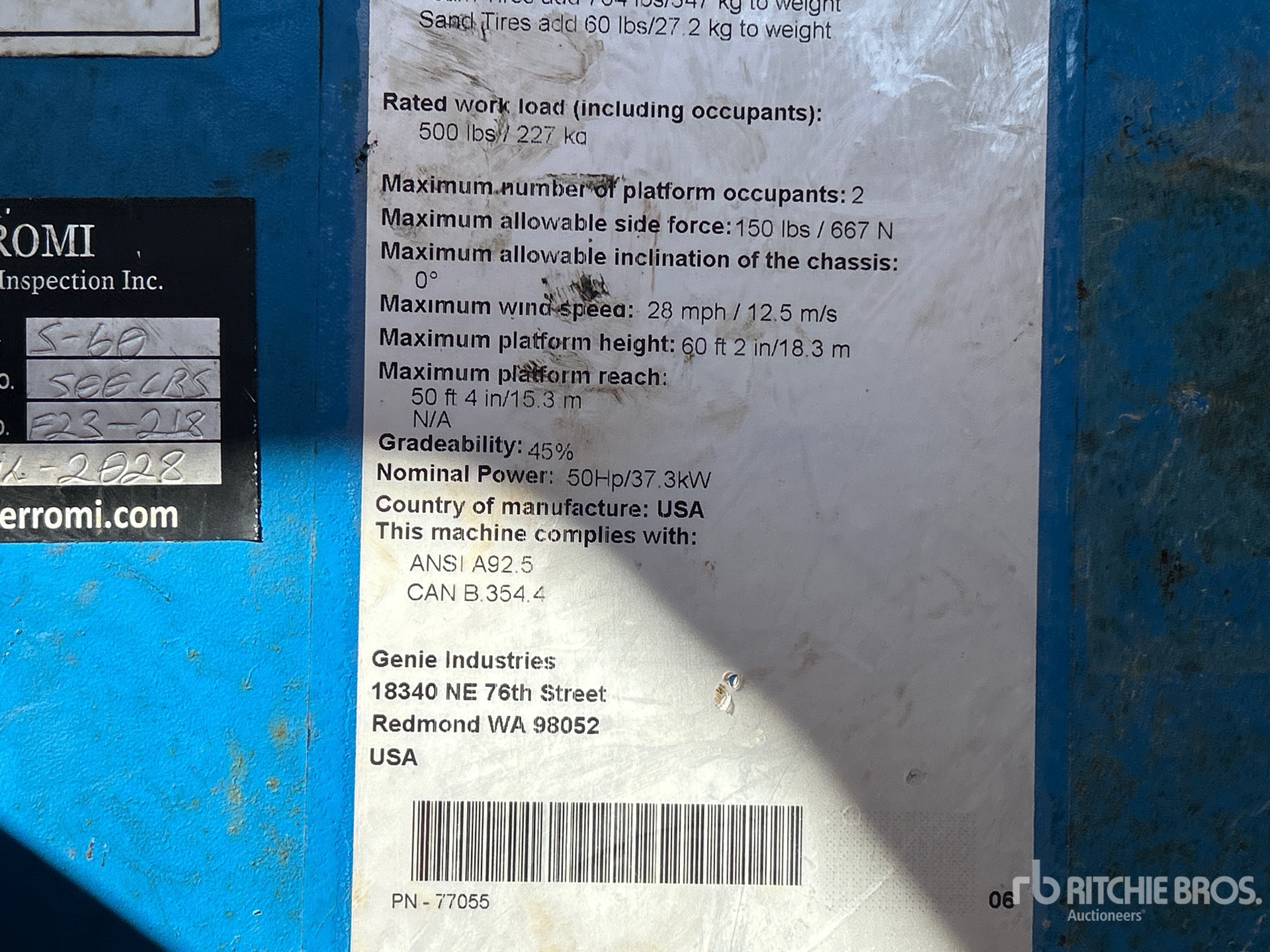2006 Genie S60