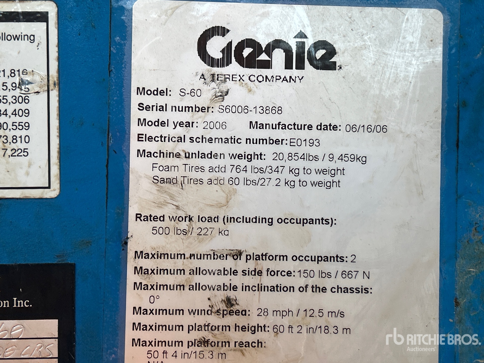 2006 Genie S60