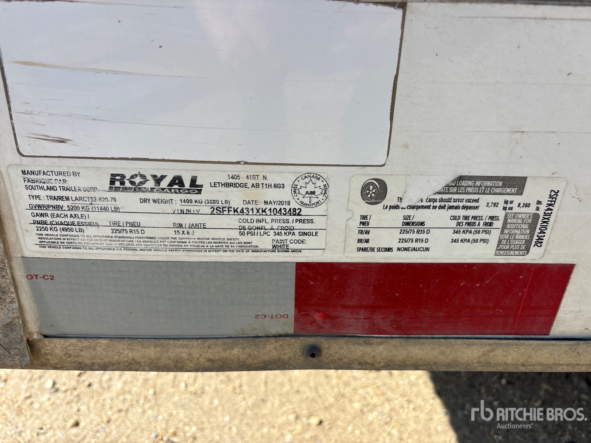 2019 Royal LARCT5282078