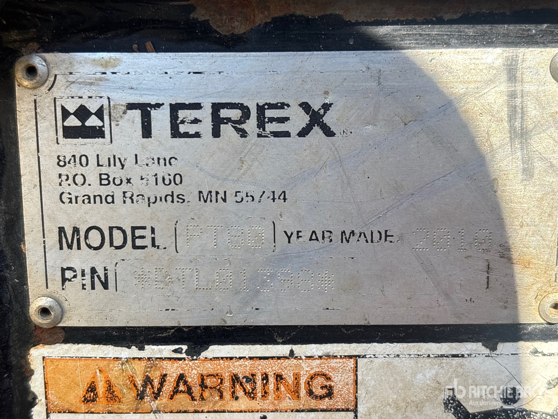 2010 Terex PT-80
