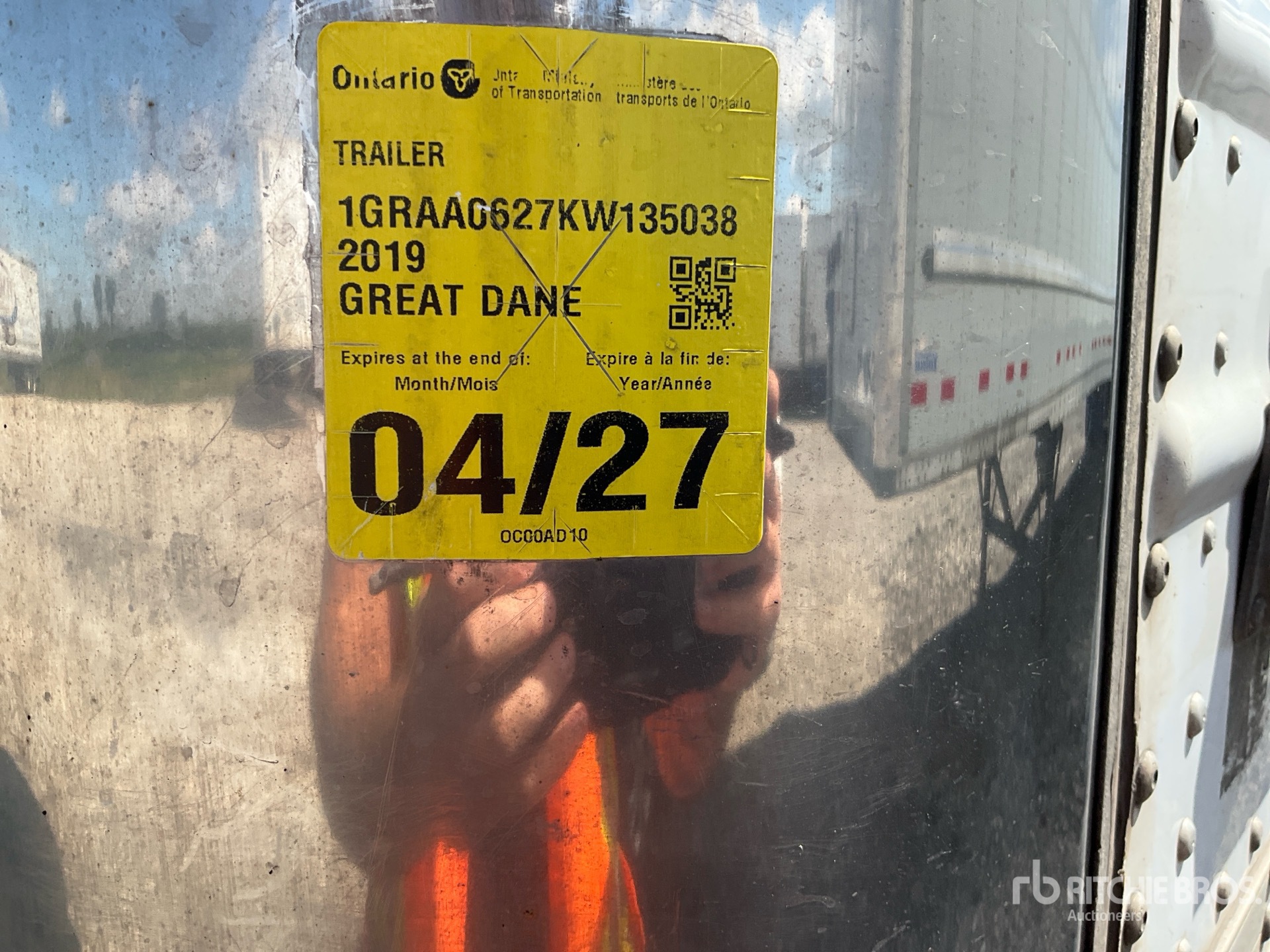 2019 Great Dane 53 FT X 102 IN T/A