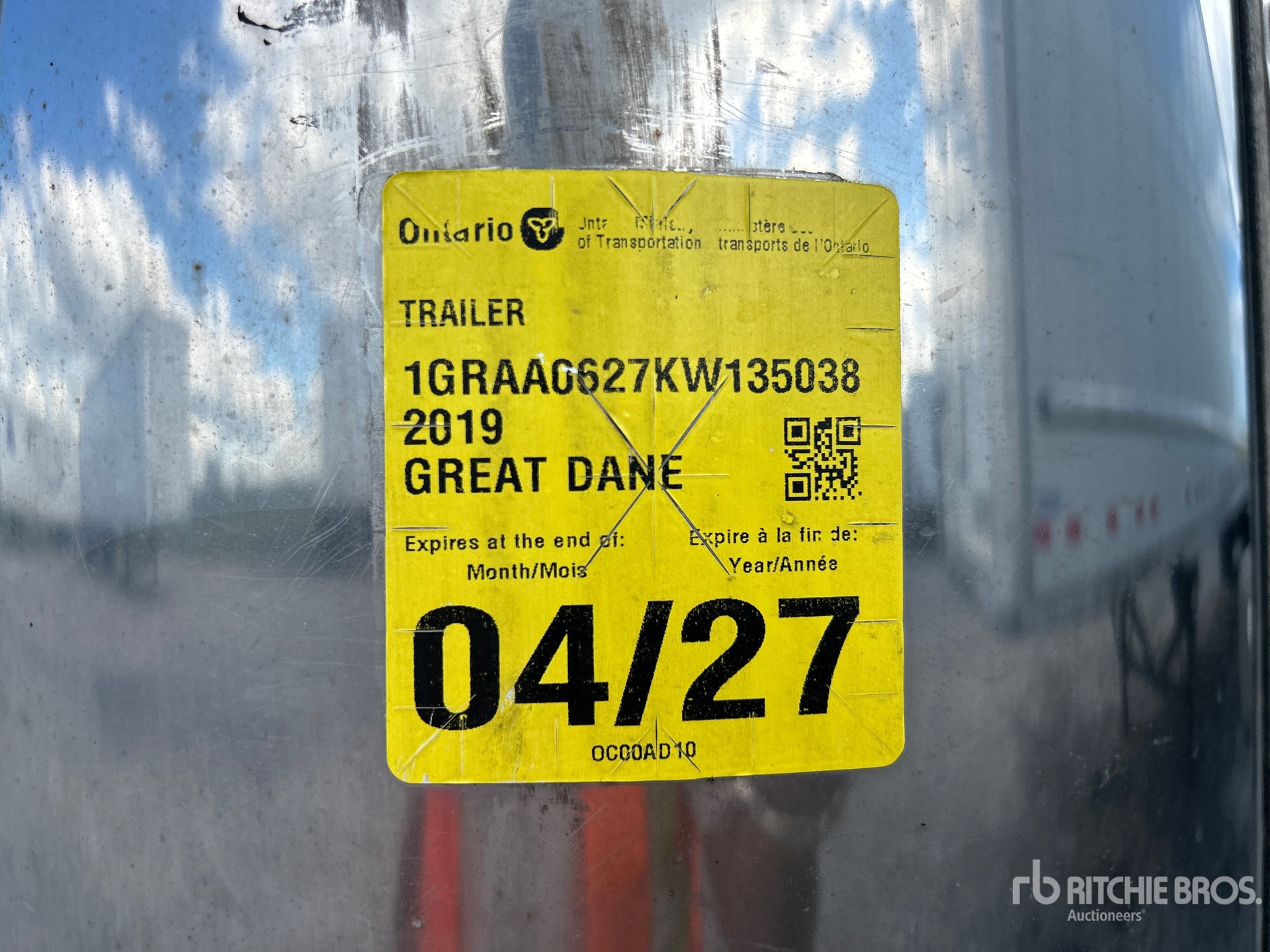 2019 Great Dane 53 FT X 102 IN T/A