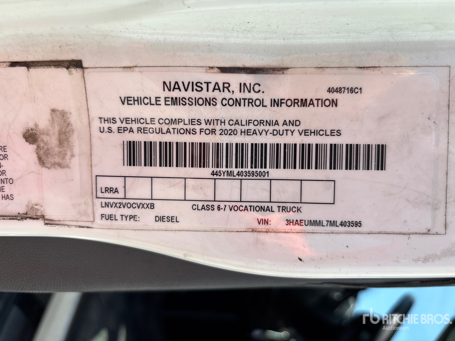 2021 International MV607