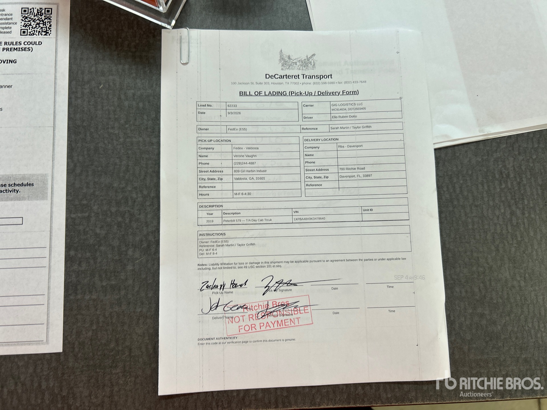 2019 Peterbilt 579