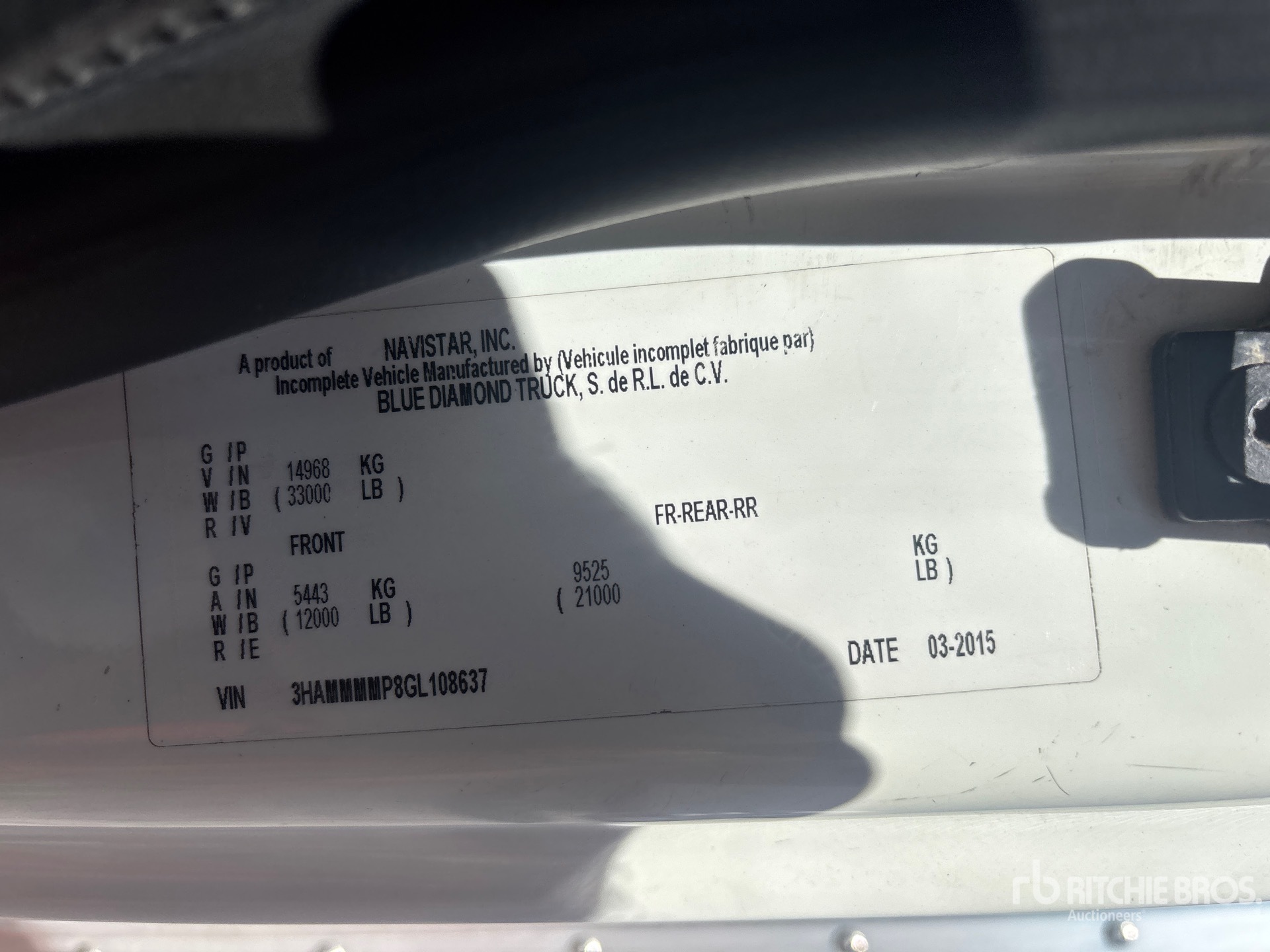 2016 International DuraStar 4300