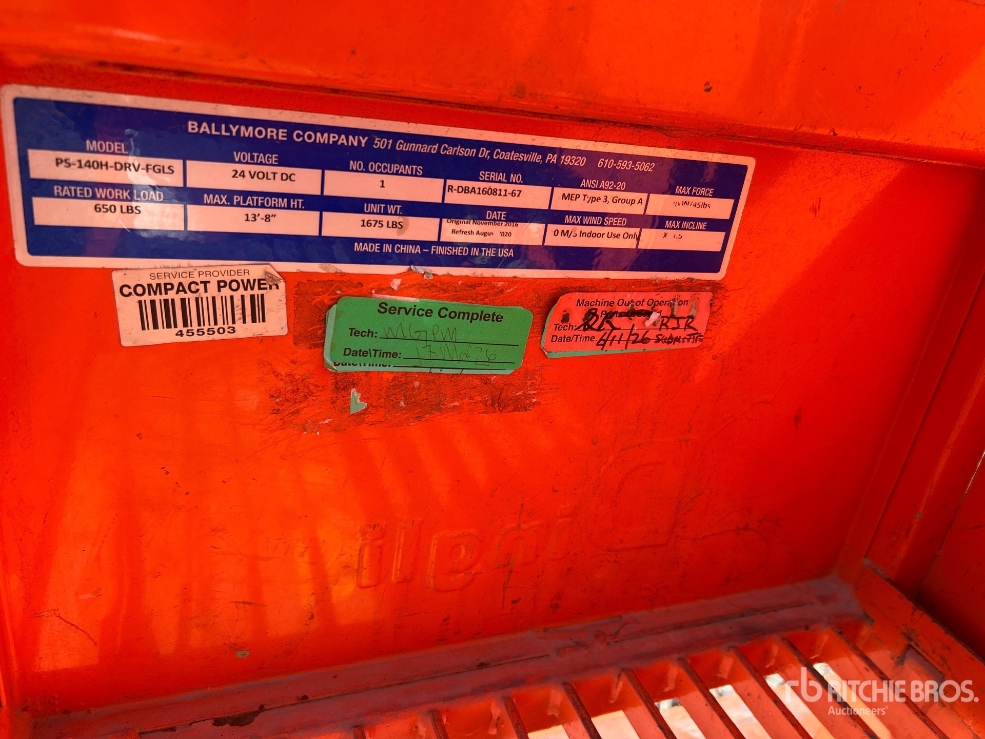 2016 Ballymore PS-140H-DRV-FGL
