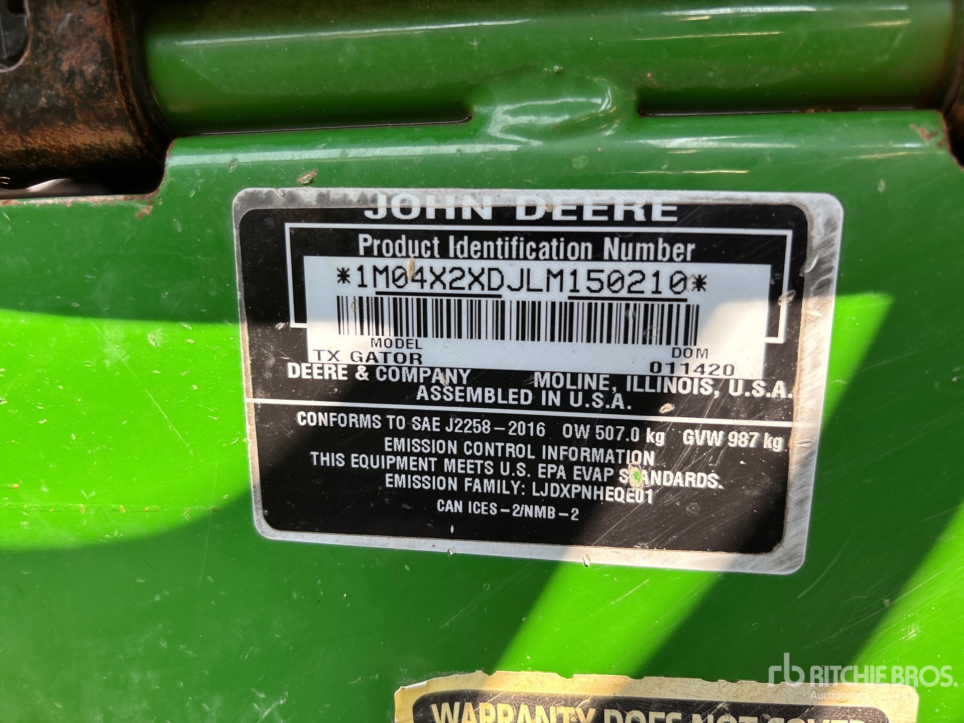 2020 John Deere GATOR TX 4X2