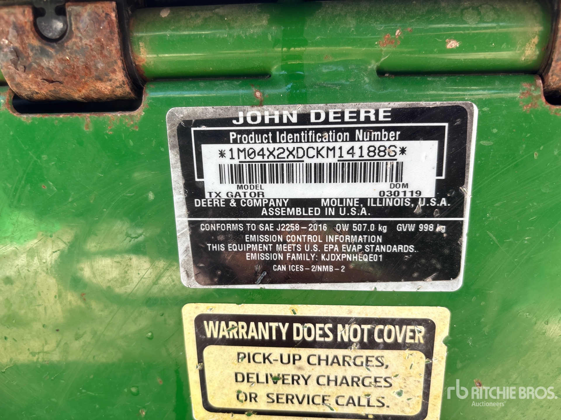2019 John Deere GATOR TX 4X2