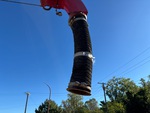 Chassis with Vacuum Intake Hose