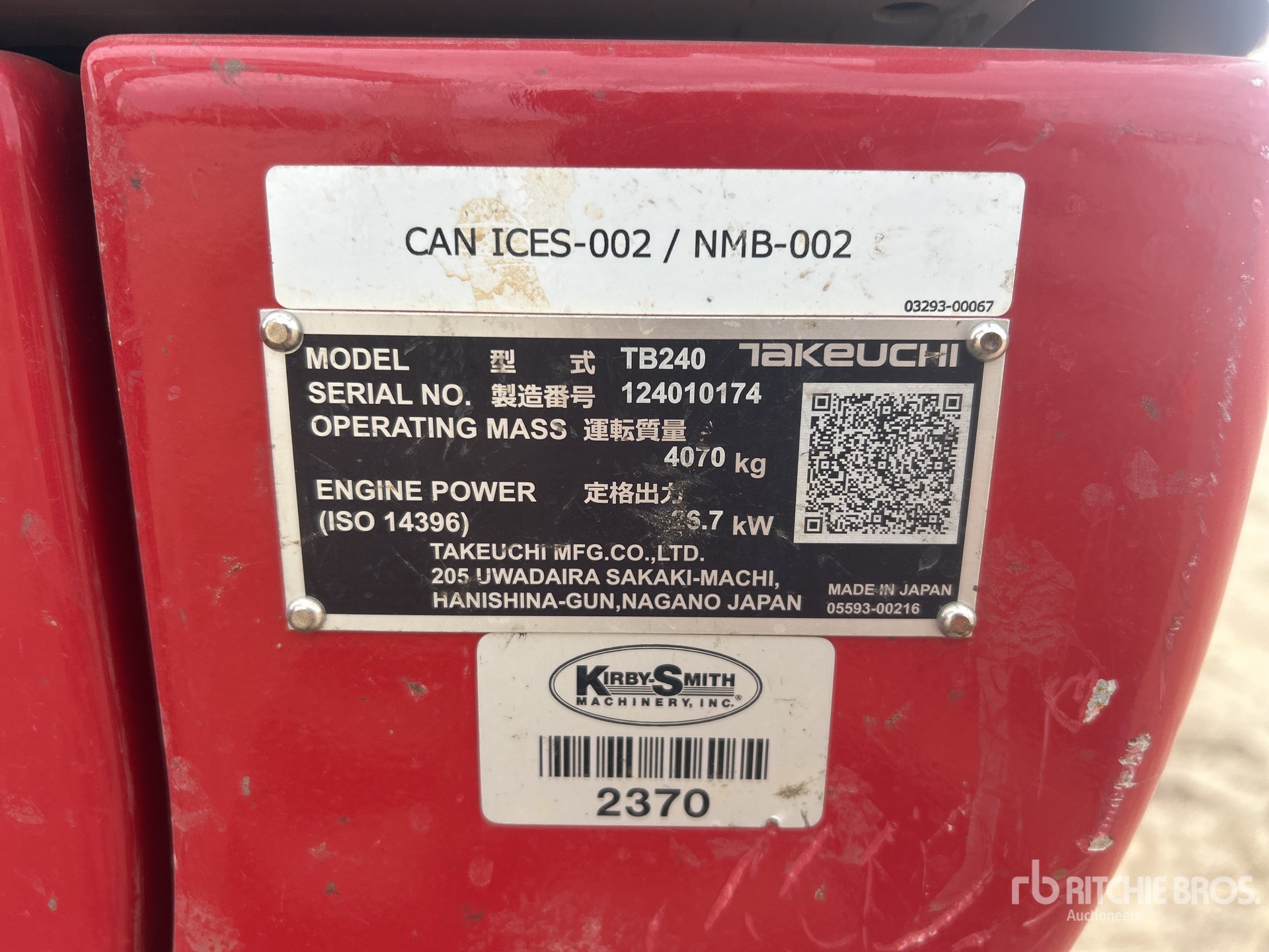 2024 Takeuchi TB240