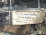 Engine with Emission Label