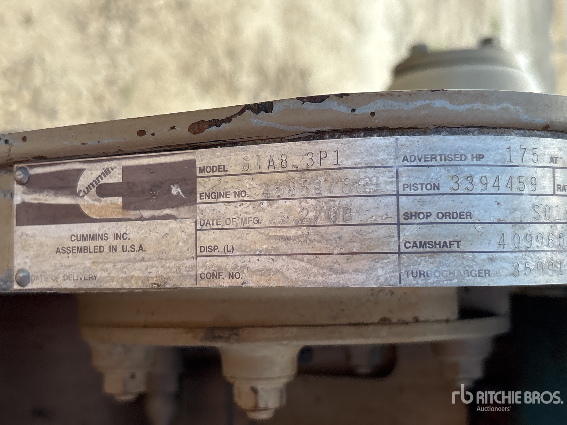 2008 Cummins QUANTITY OF (2)