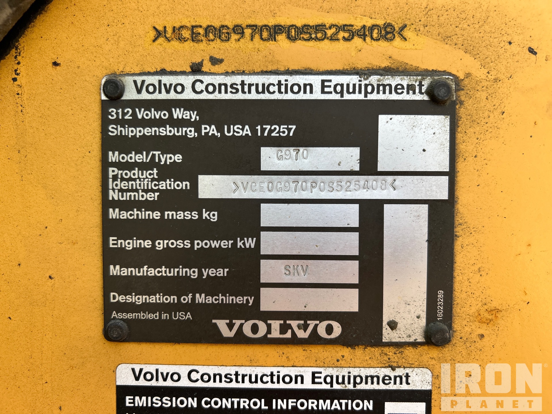 2012 Volvo G970