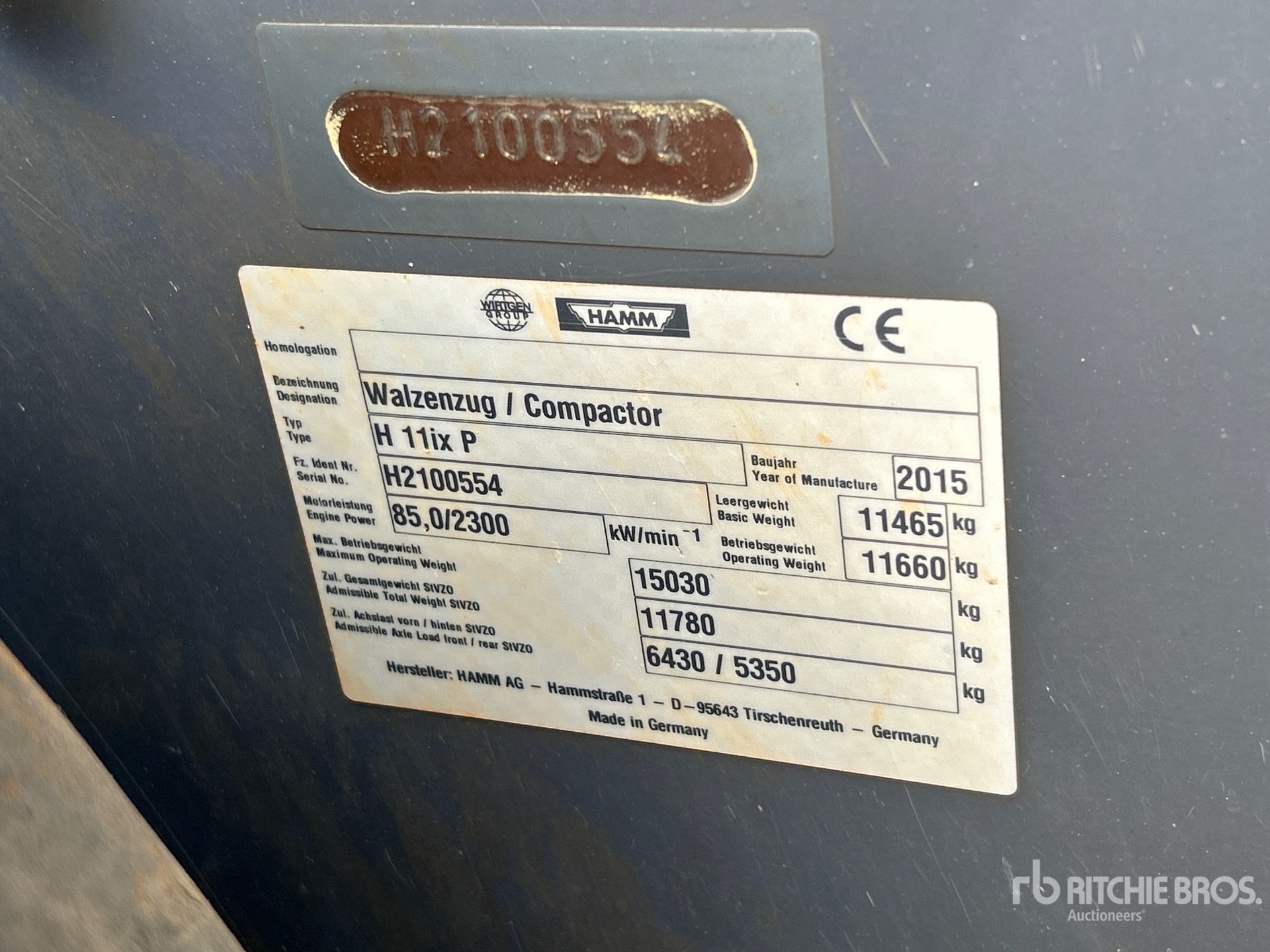 2015 Hamm H11IX P