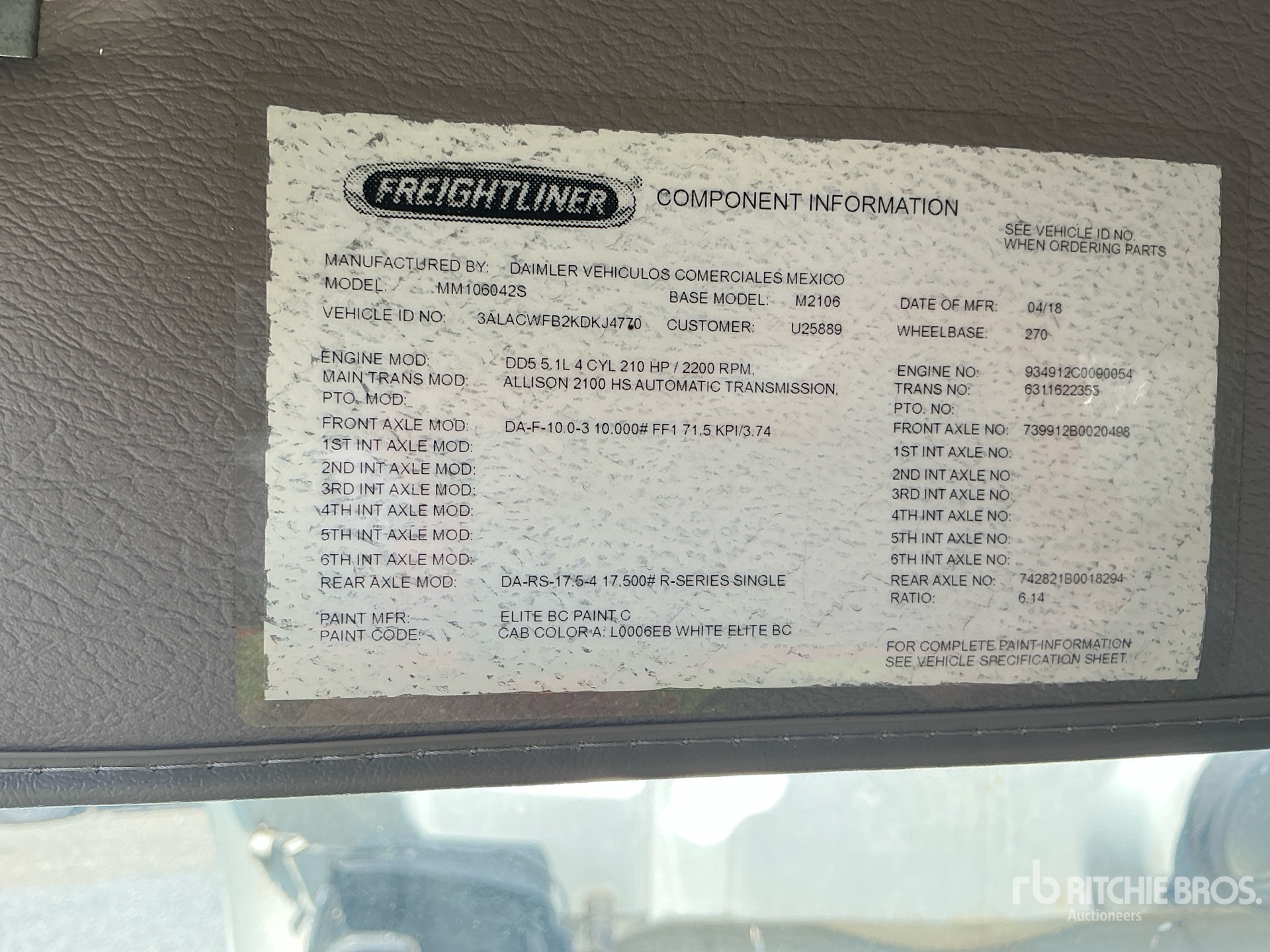 2019 Freightliner M2 106