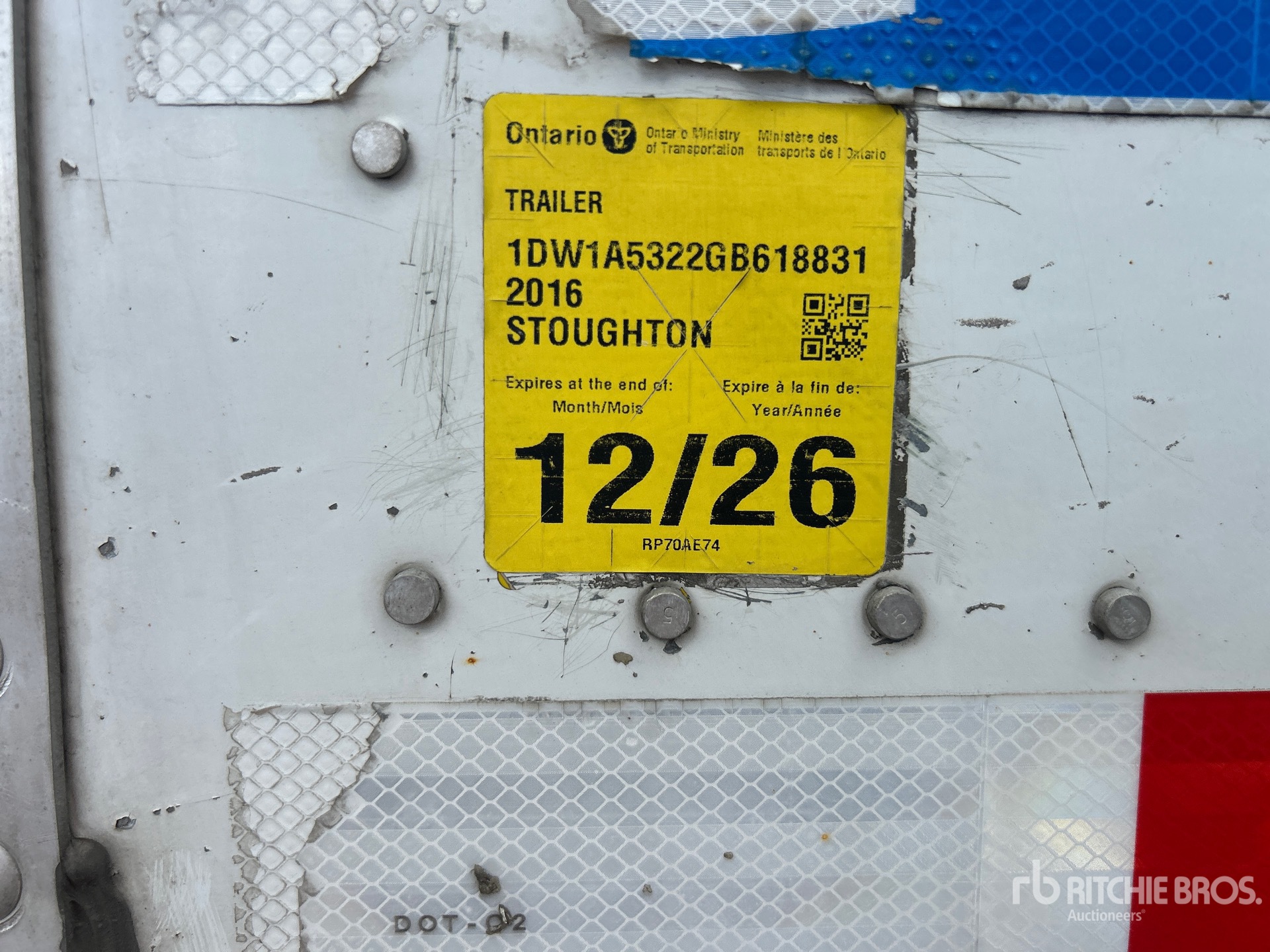 2016 Stoughton ZGPVW-535T-S-C-