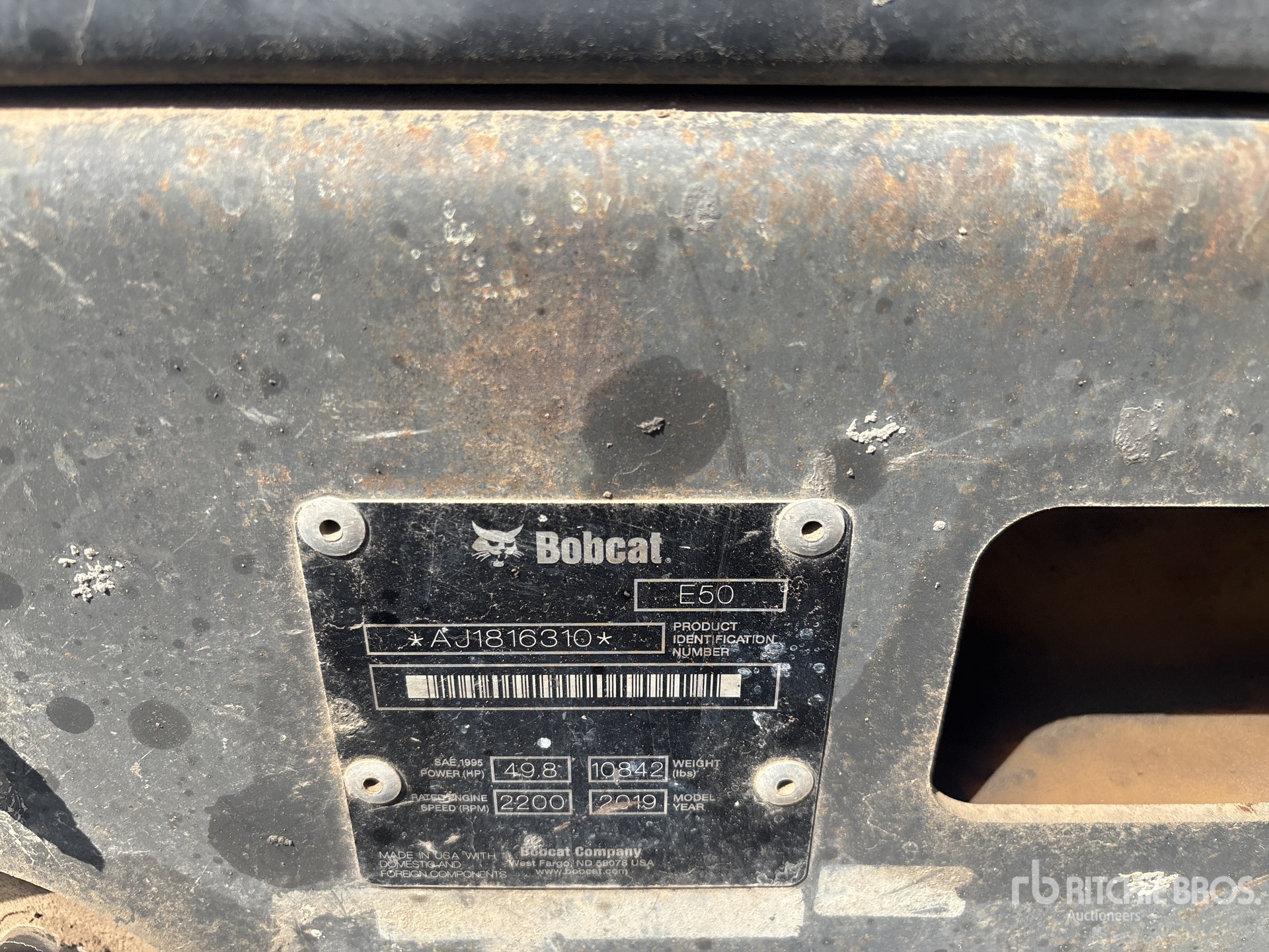 2019 Bobcat E50