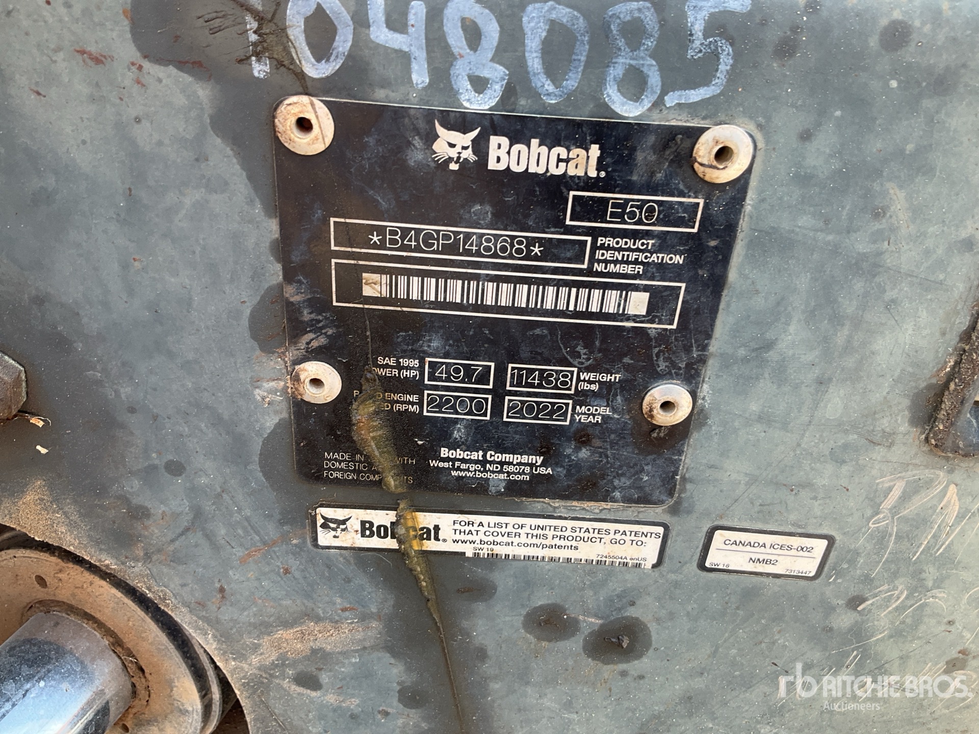 2022 Bobcat E50