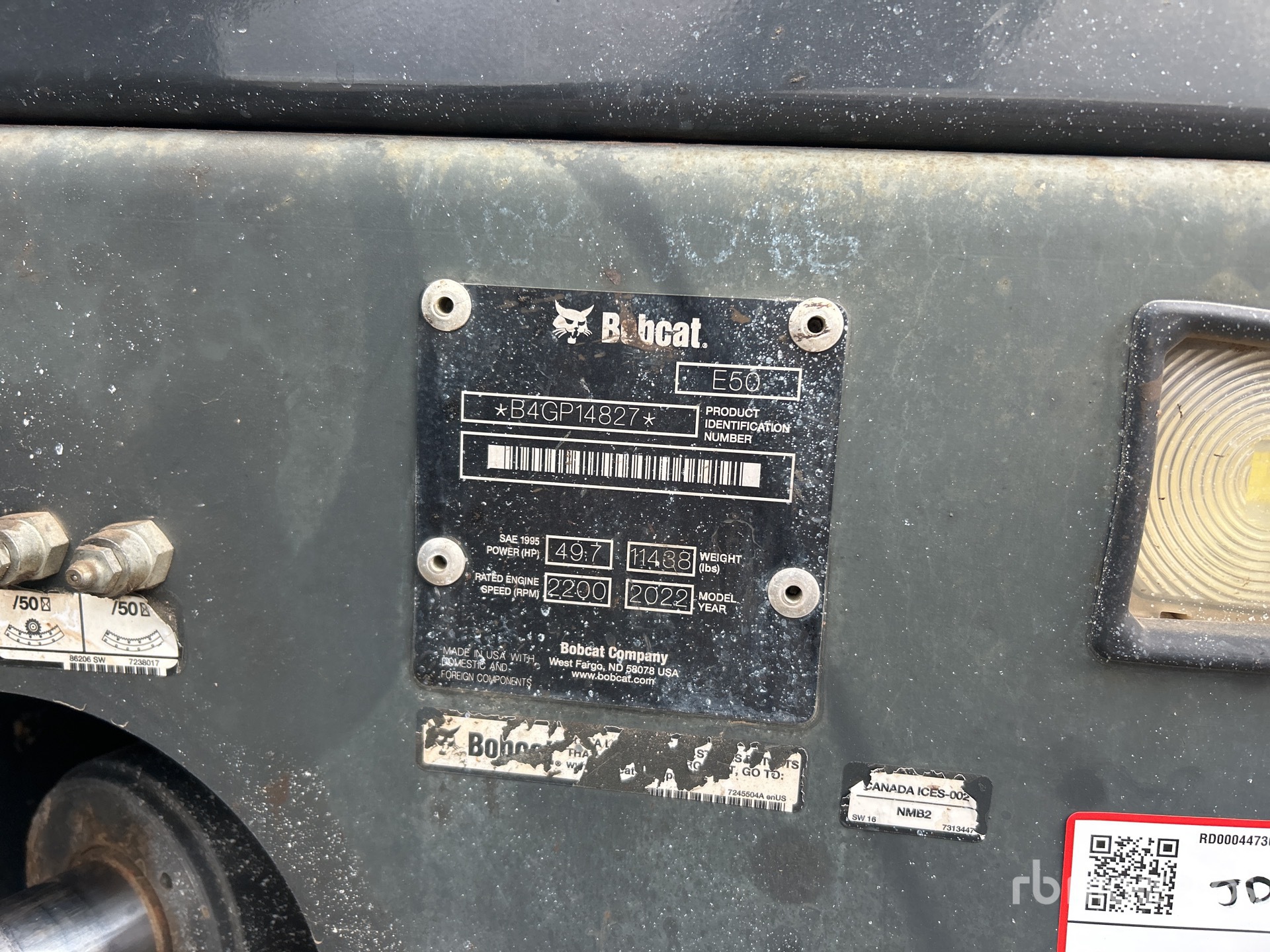 2022 Bobcat E50