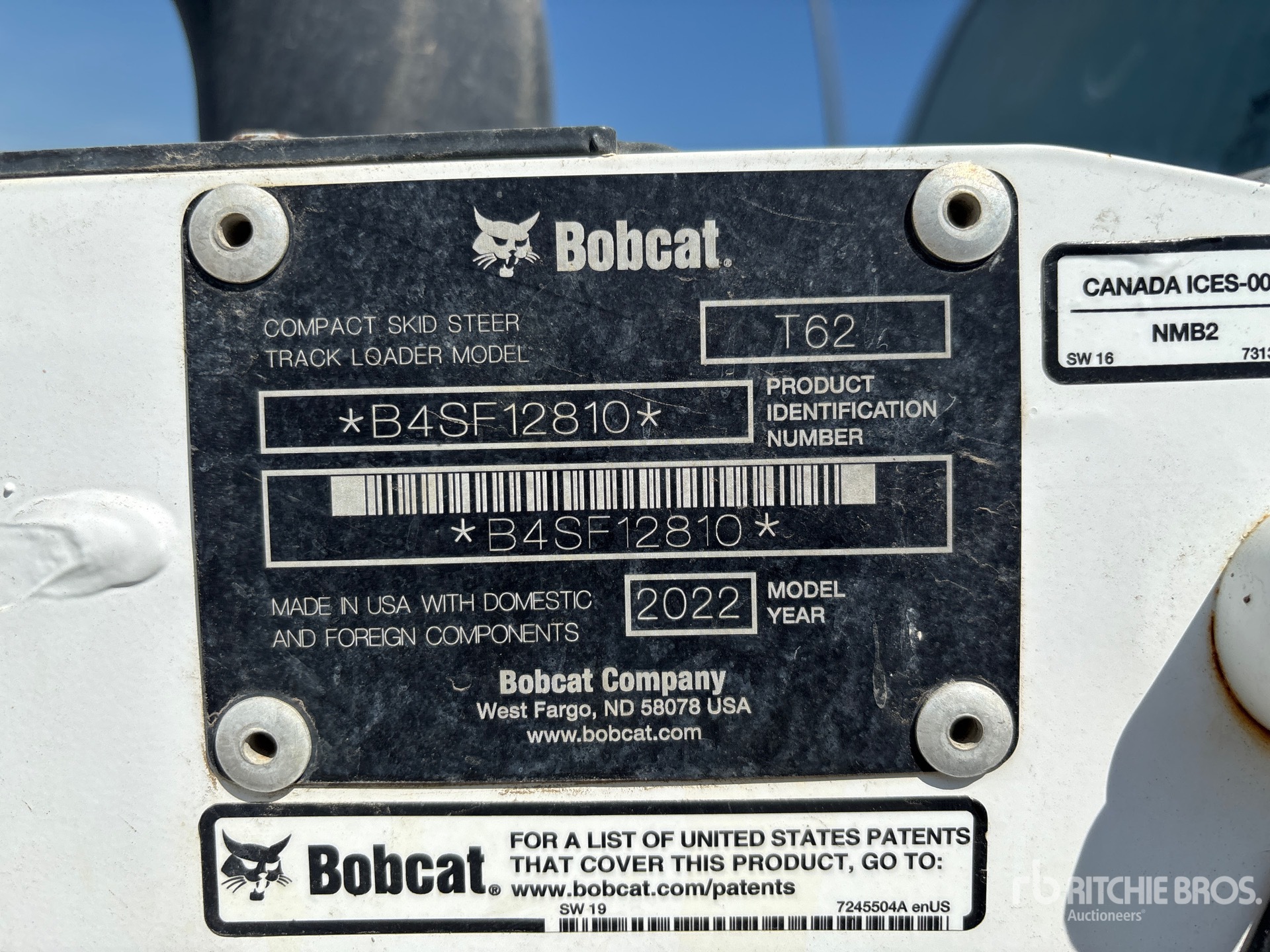 2022 Bobcat T62