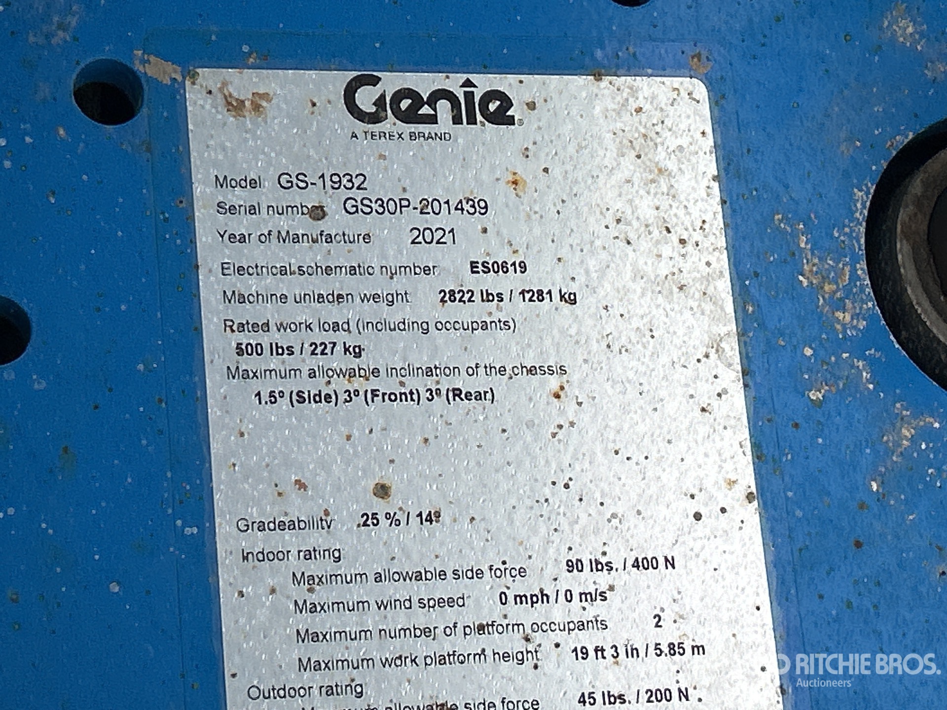 2021 Genie GS-1932