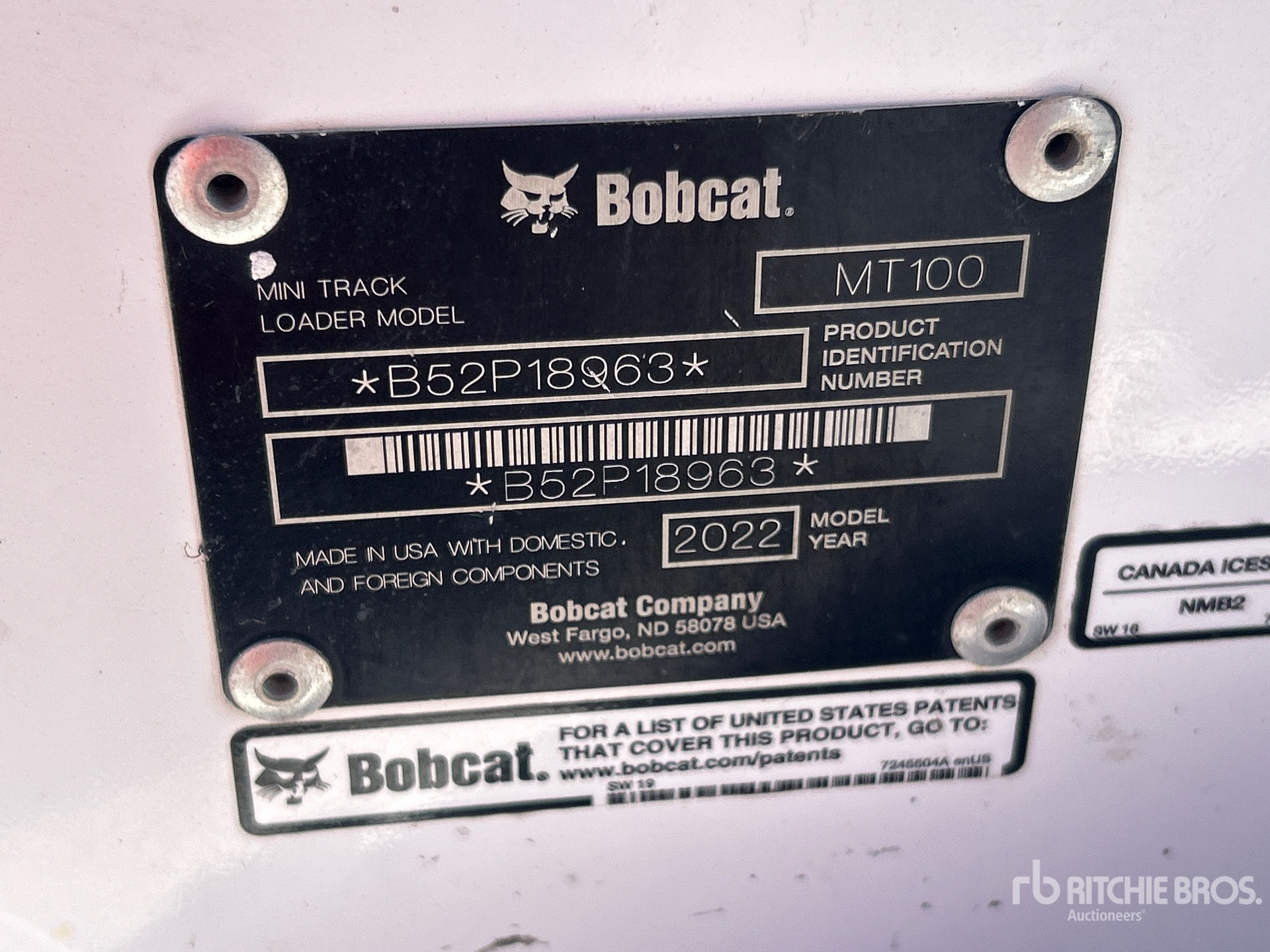 2022 Bobcat MT100